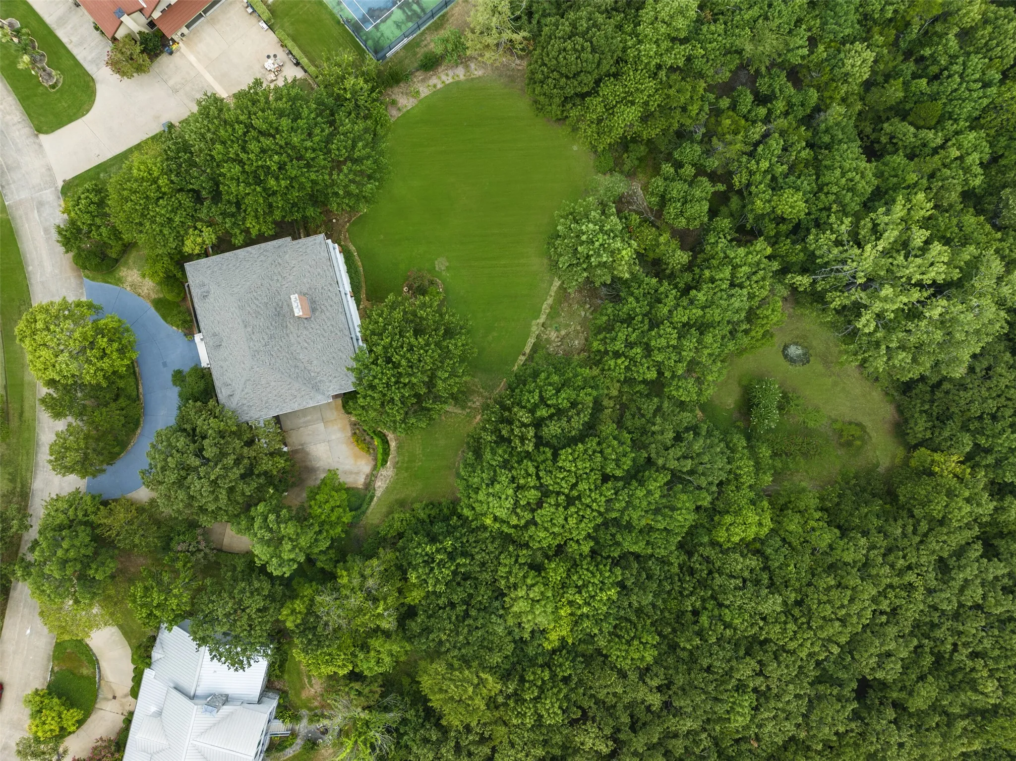Aerial overview of property's location