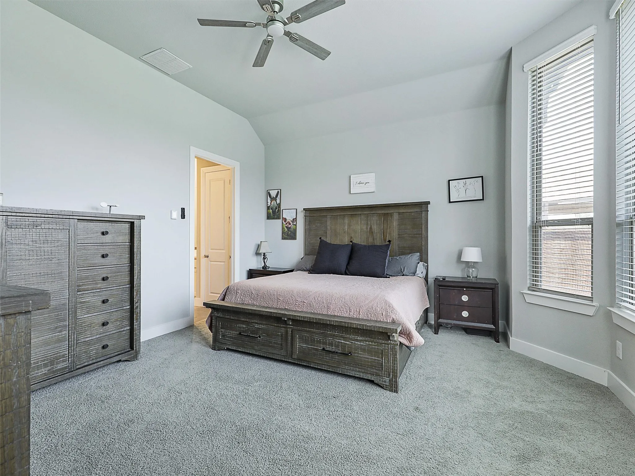 Enjoy your private retreat with beautiful lighting and views of the expansive back yard.