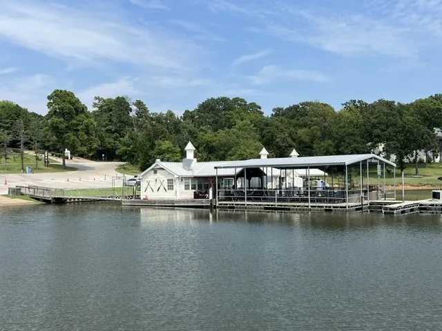 Dock with a water view