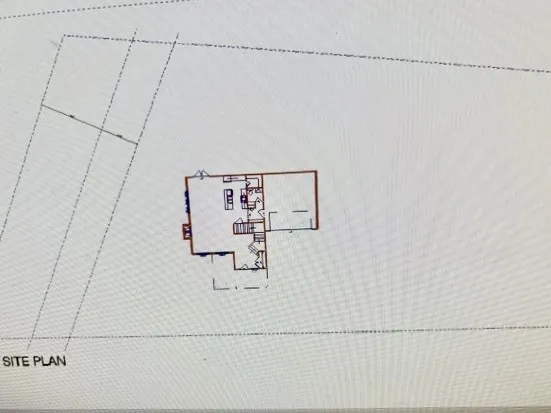 Site plan of how home would sit on the lot