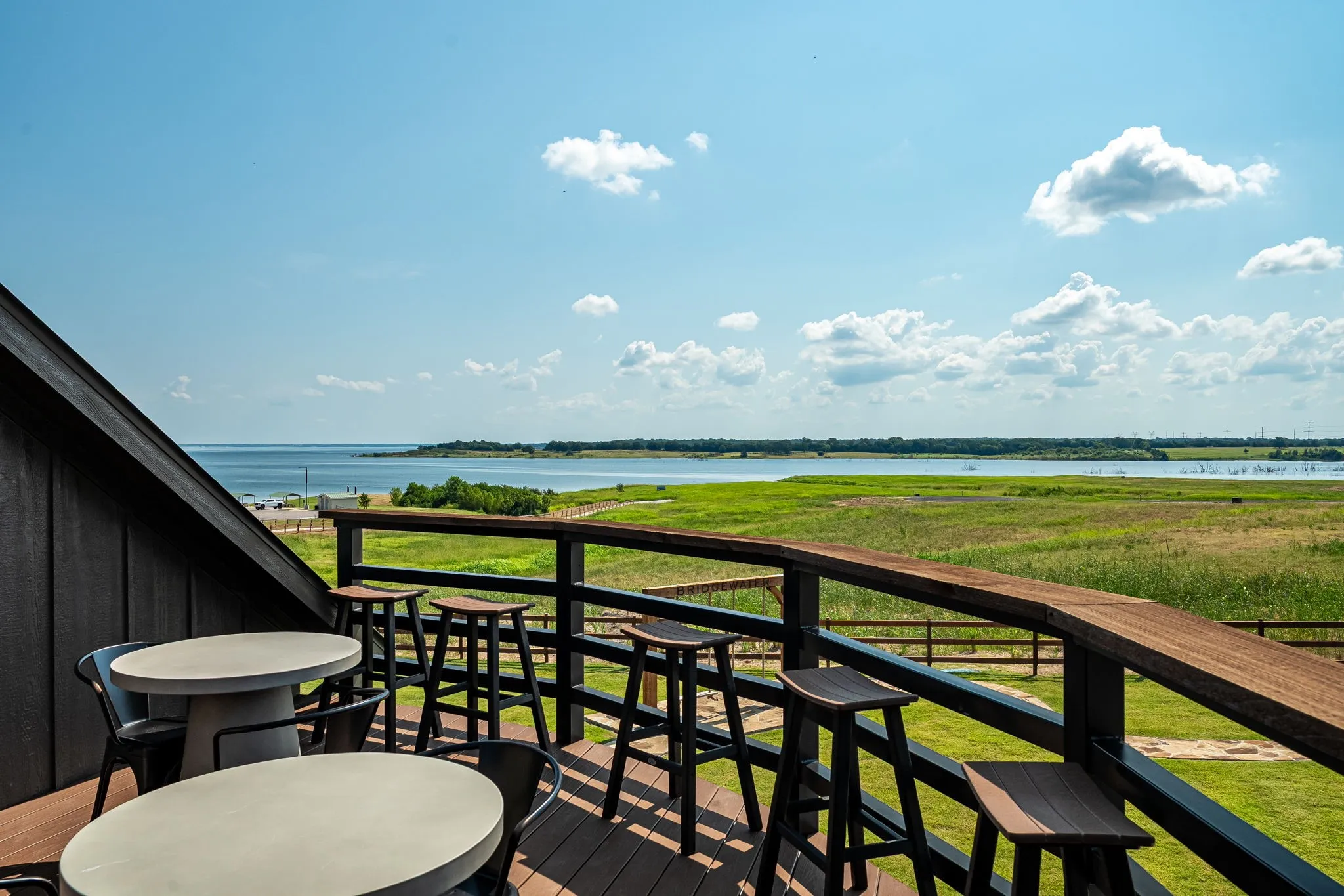 Balcony featuring a water view at Community Center