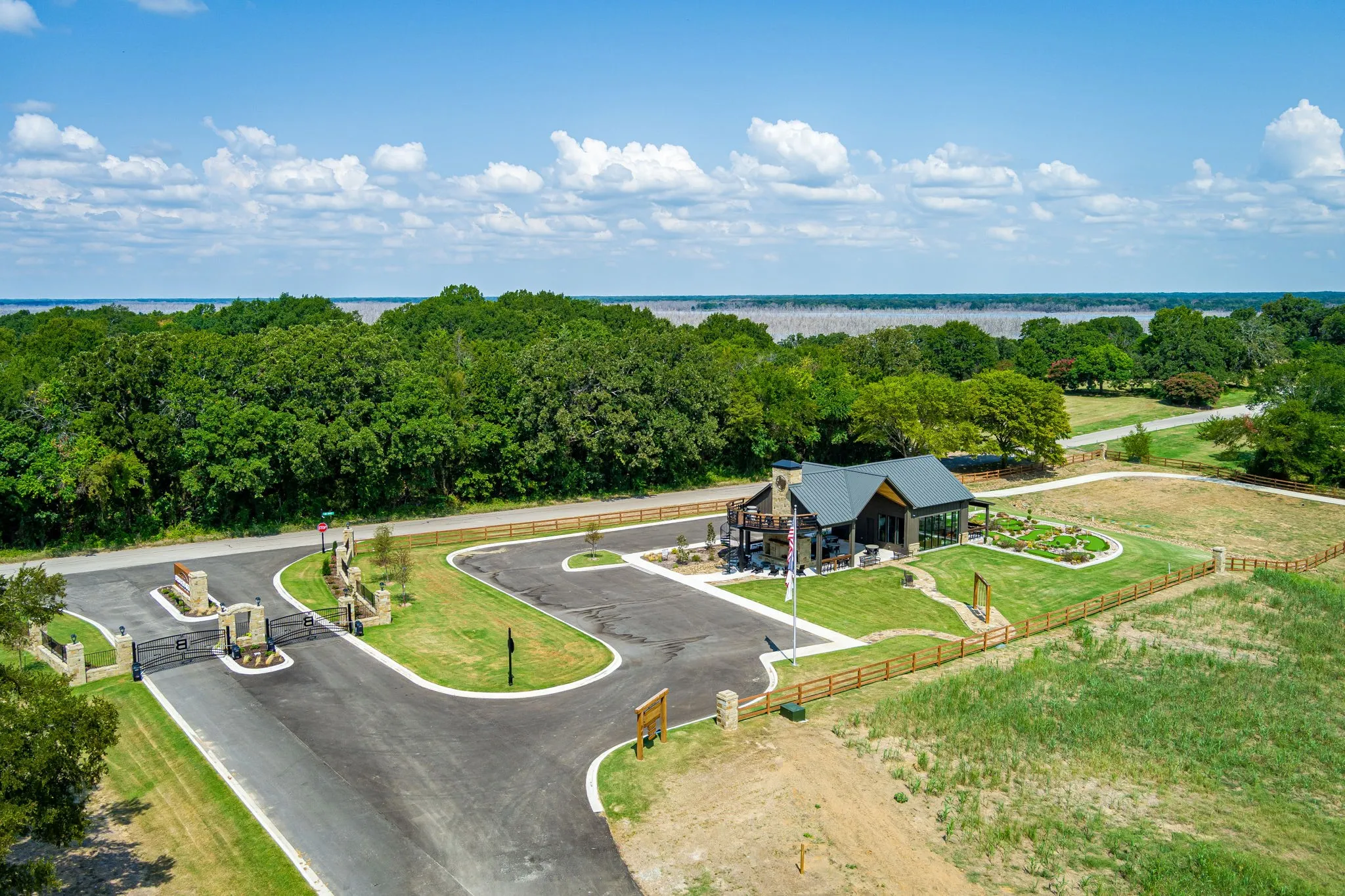 Bird's eye view of Entry and Community Center
