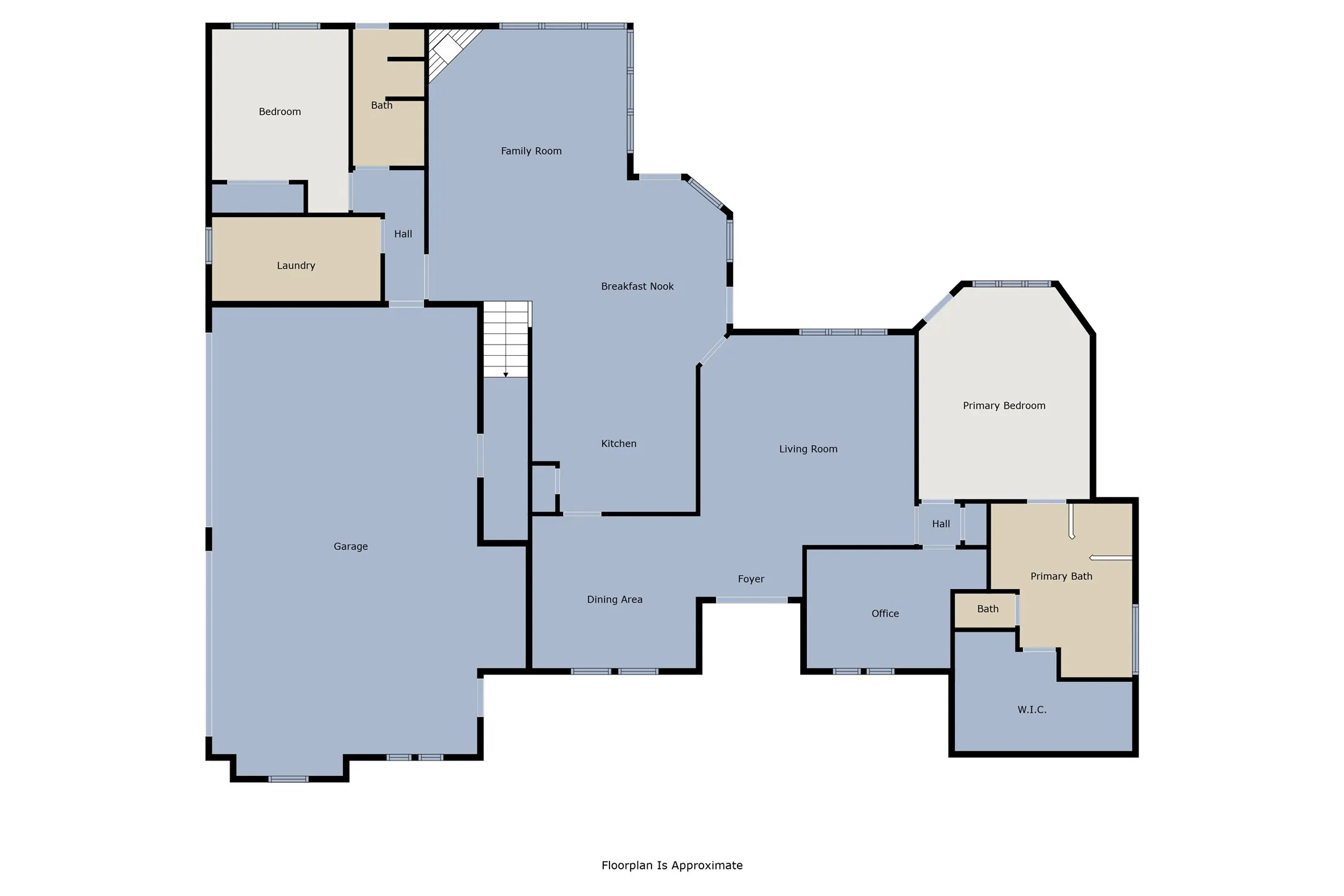 Downstairs floorplan