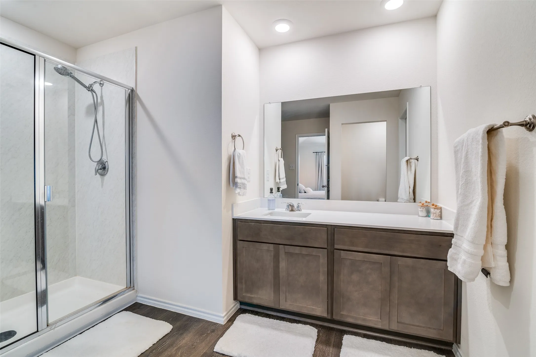 Primary bath entry.  Large closet adjacent.