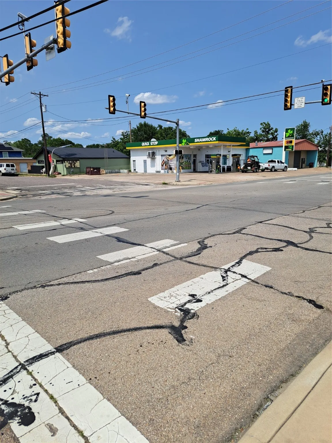 Intersection of Chestnut and Hwy 56/Sam Rayburn