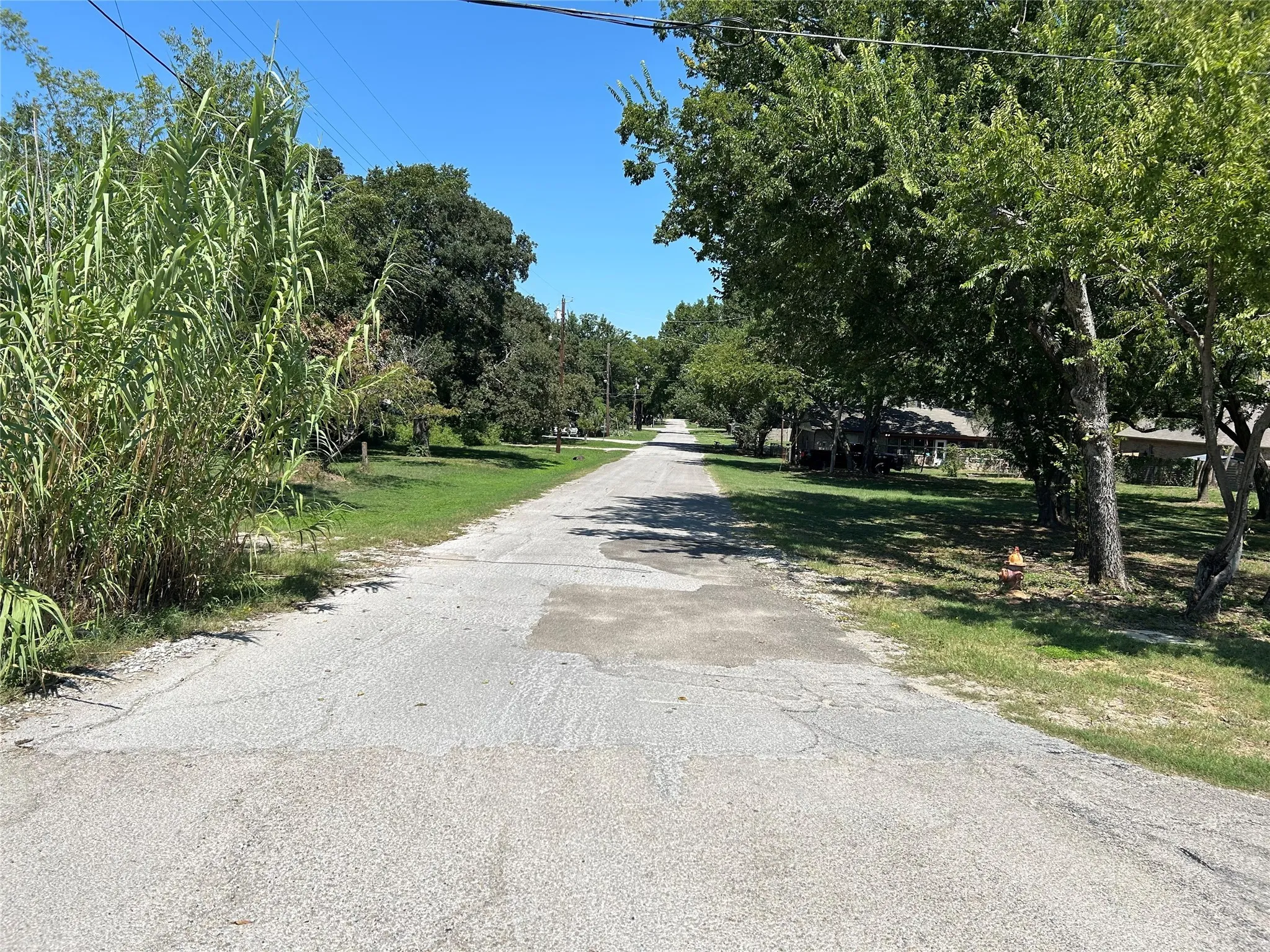 A view of Agnew Street in front of the property on the left.