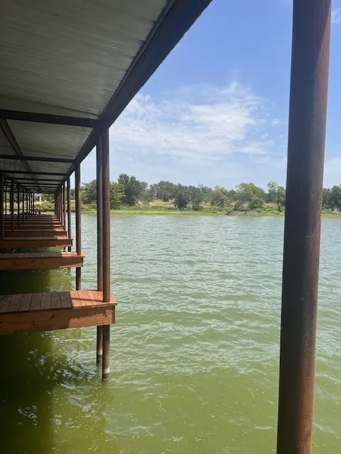 Dock with a water view
