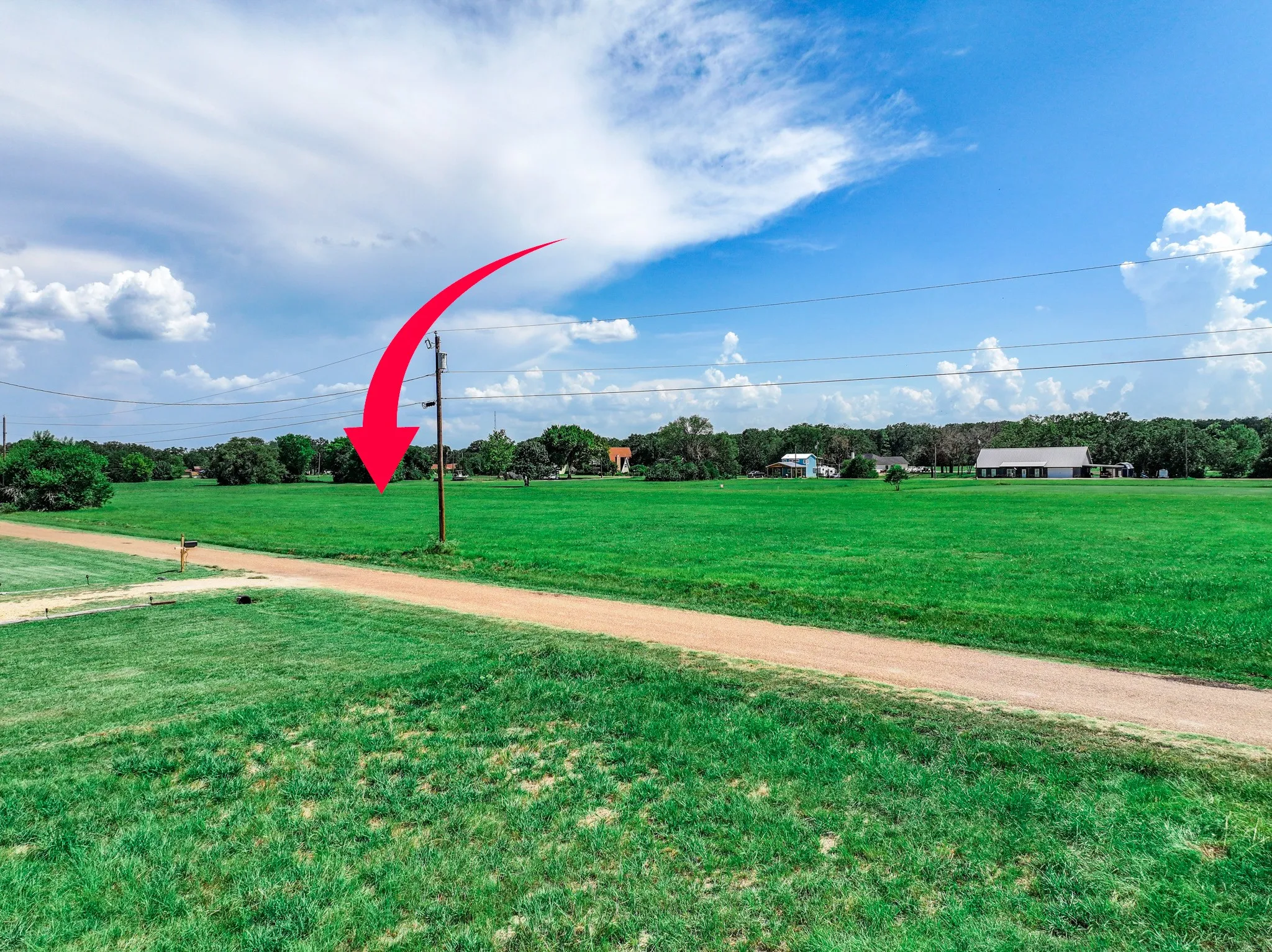 Surrounding community with a lawn and view of wooded area