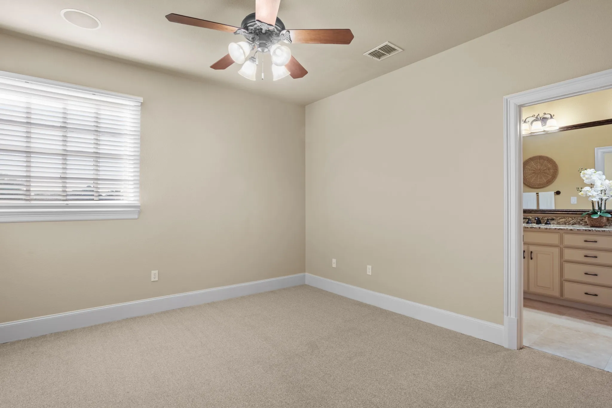 Bedroom with ensuite bath.