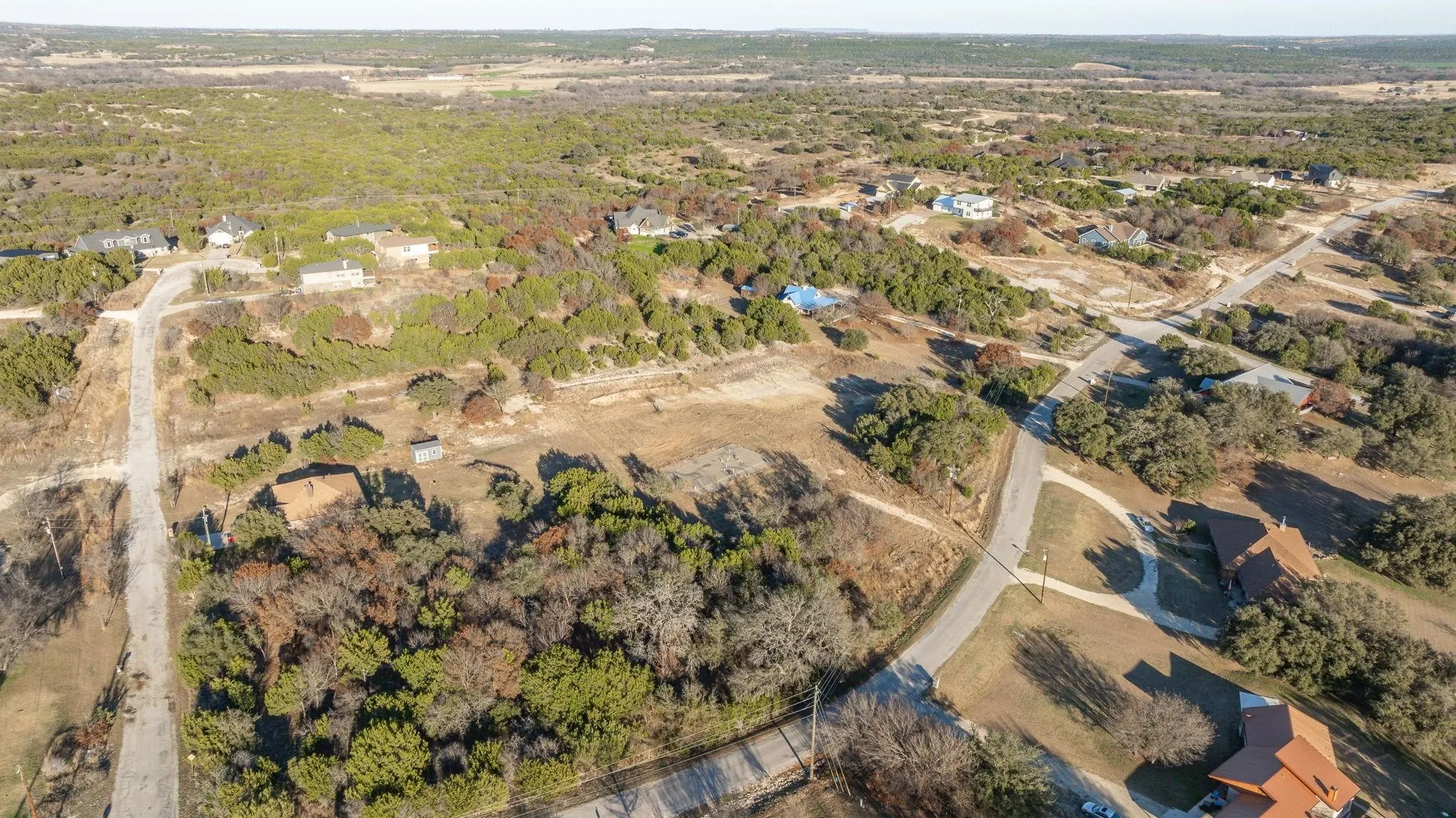 Aerial overview of property's location
