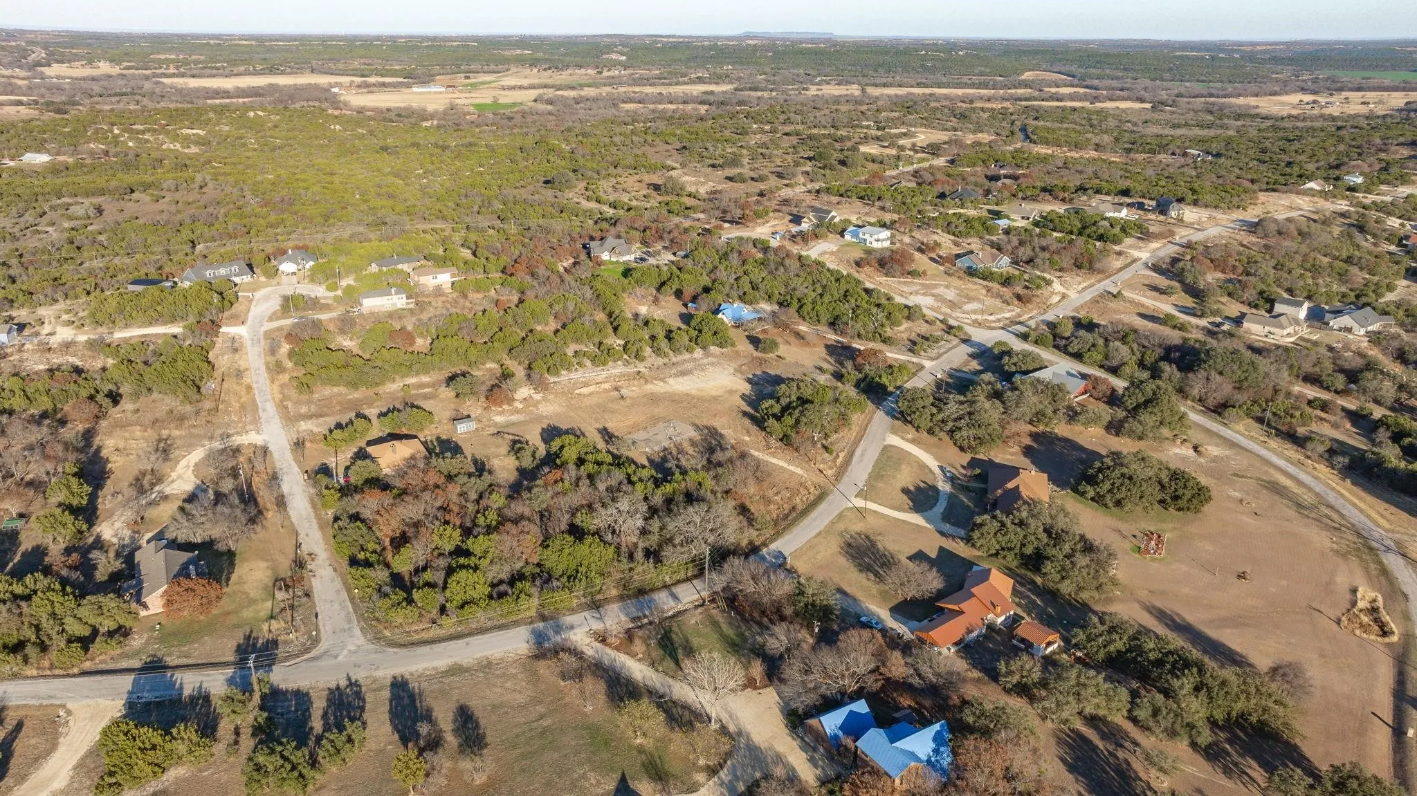 Aerial view of property and surrounding area