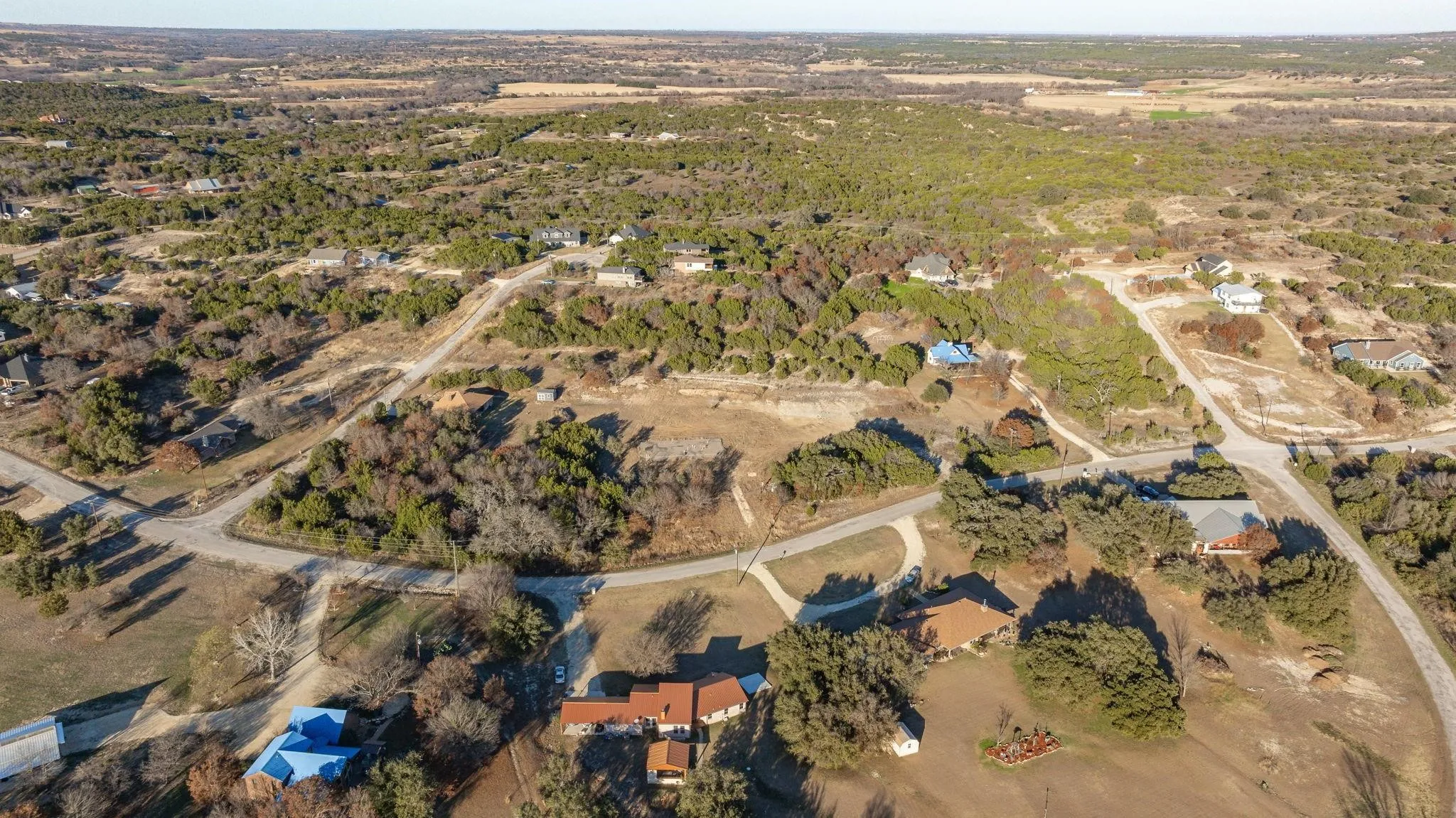 Aerial view of property's location
