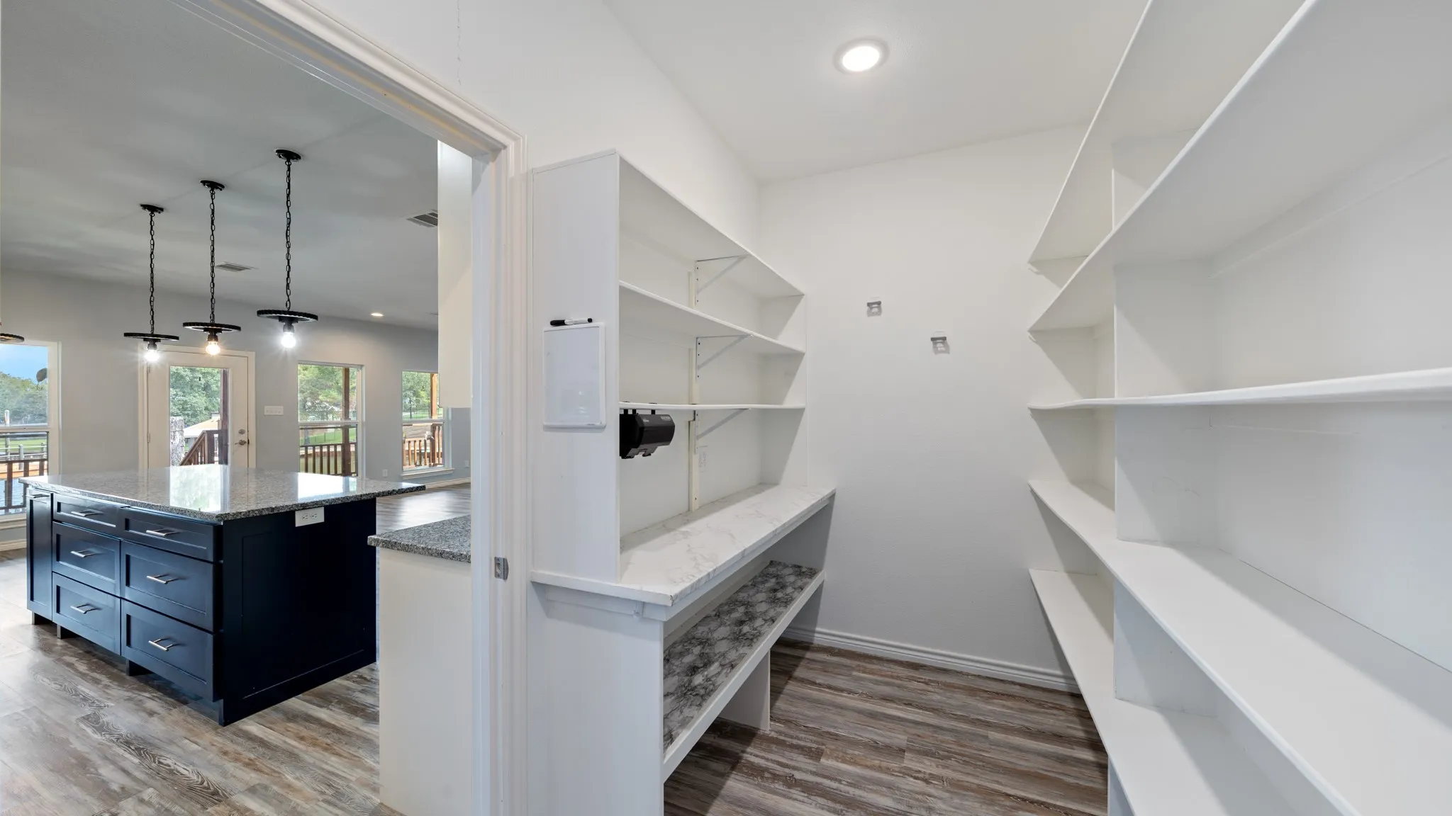 Extra Large Kitchen Pantry with Custom Shelving System