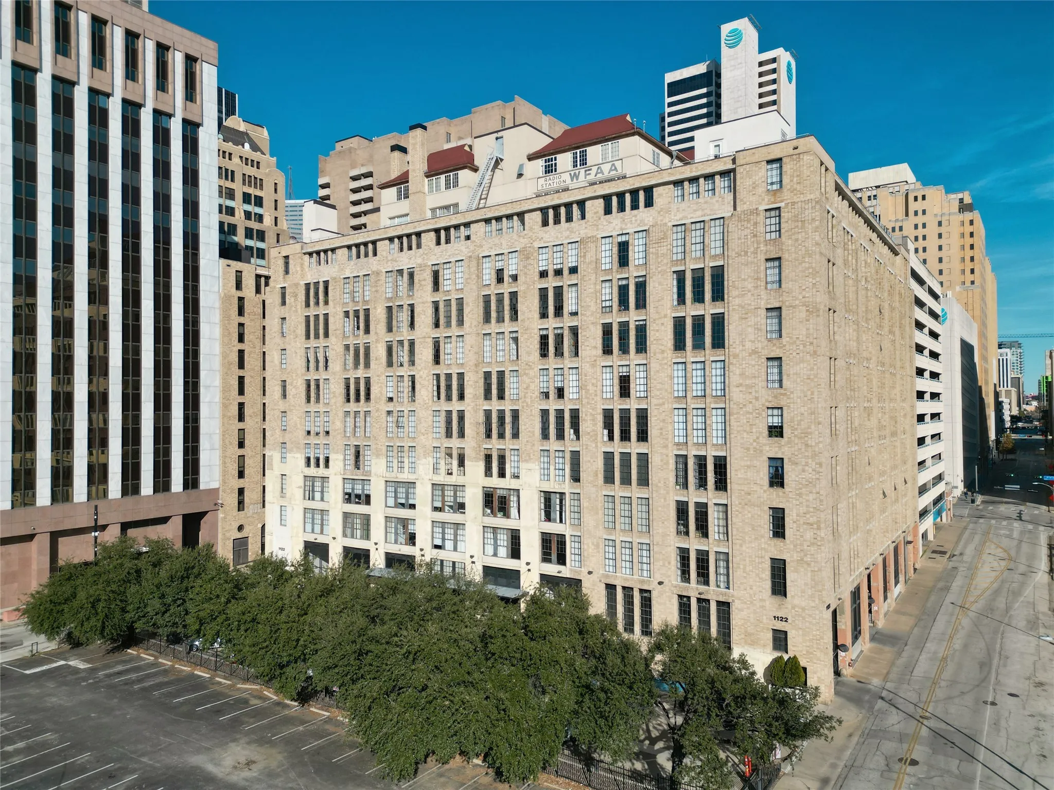 View of building property with a city view
