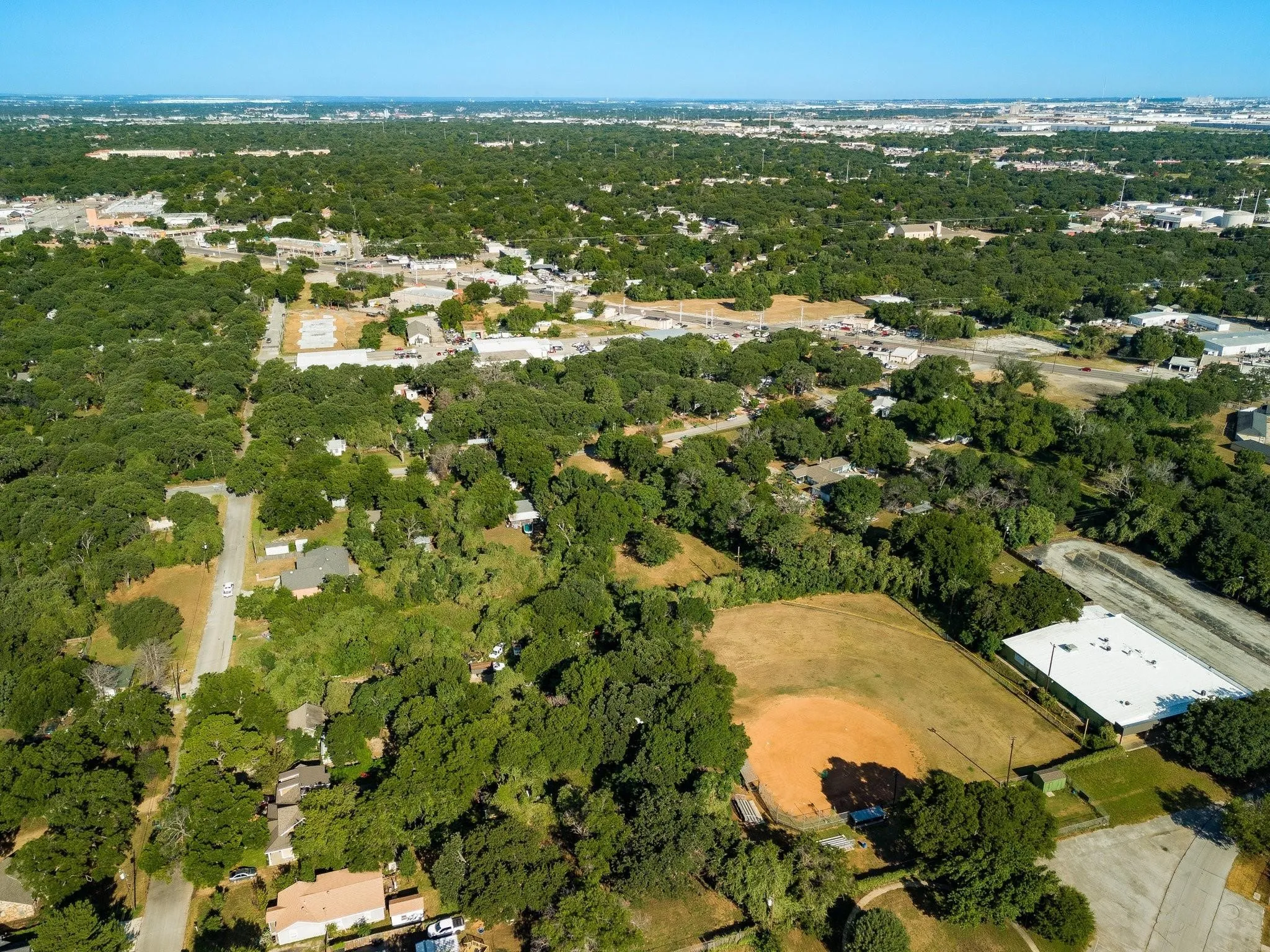 Aerial overview of property's location