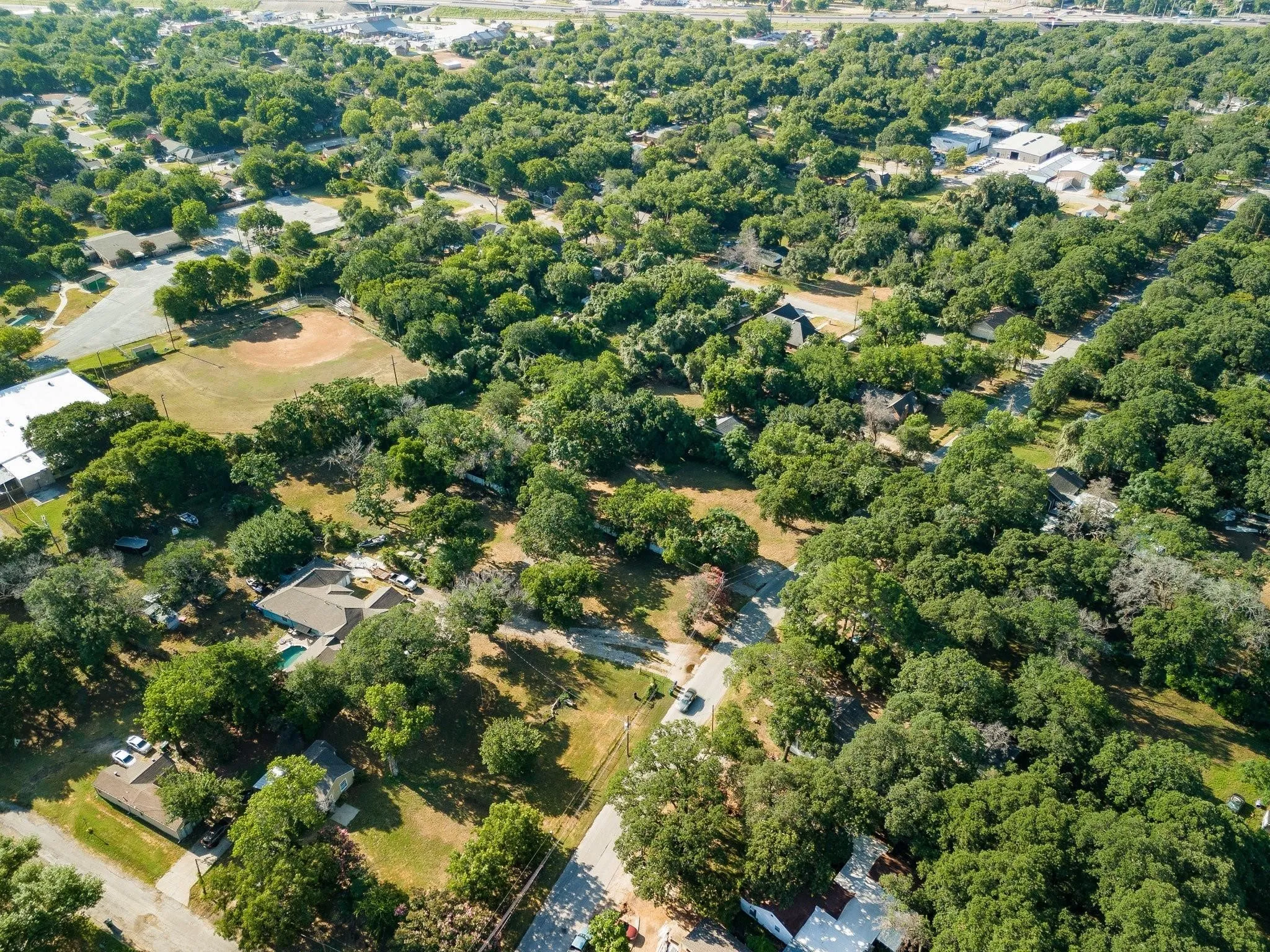 Aerial view of property's location