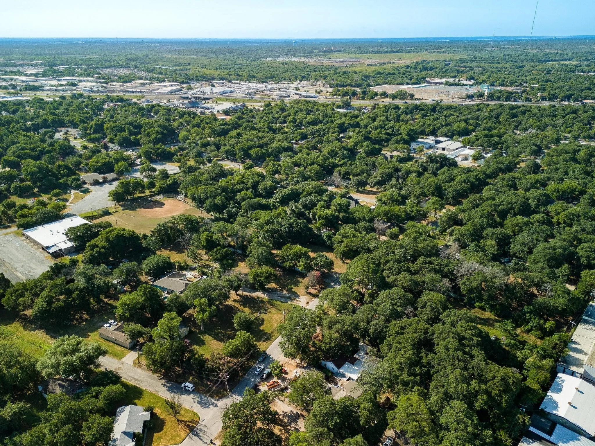Aerial overview of property's location
