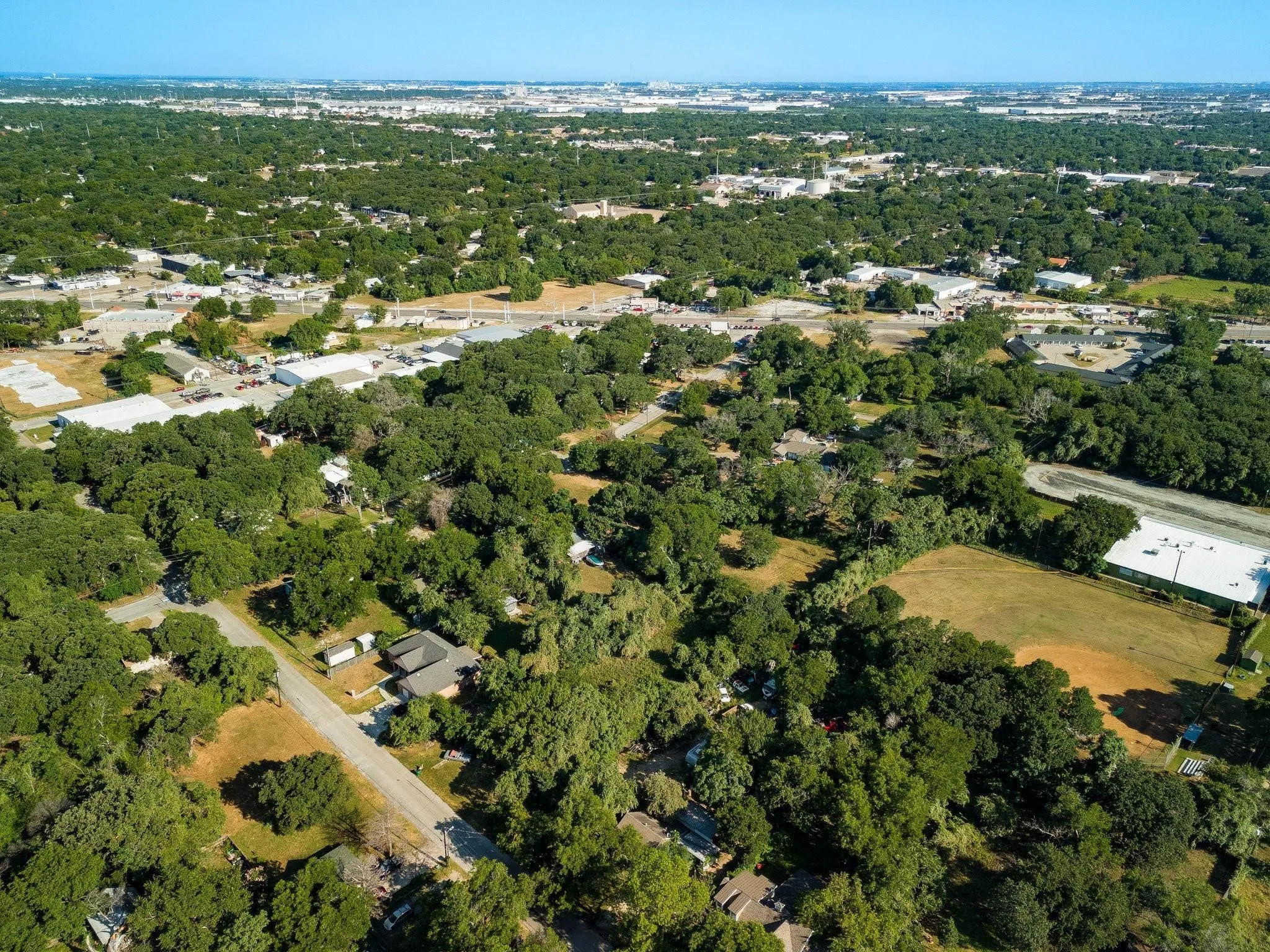 Aerial overview of property's location