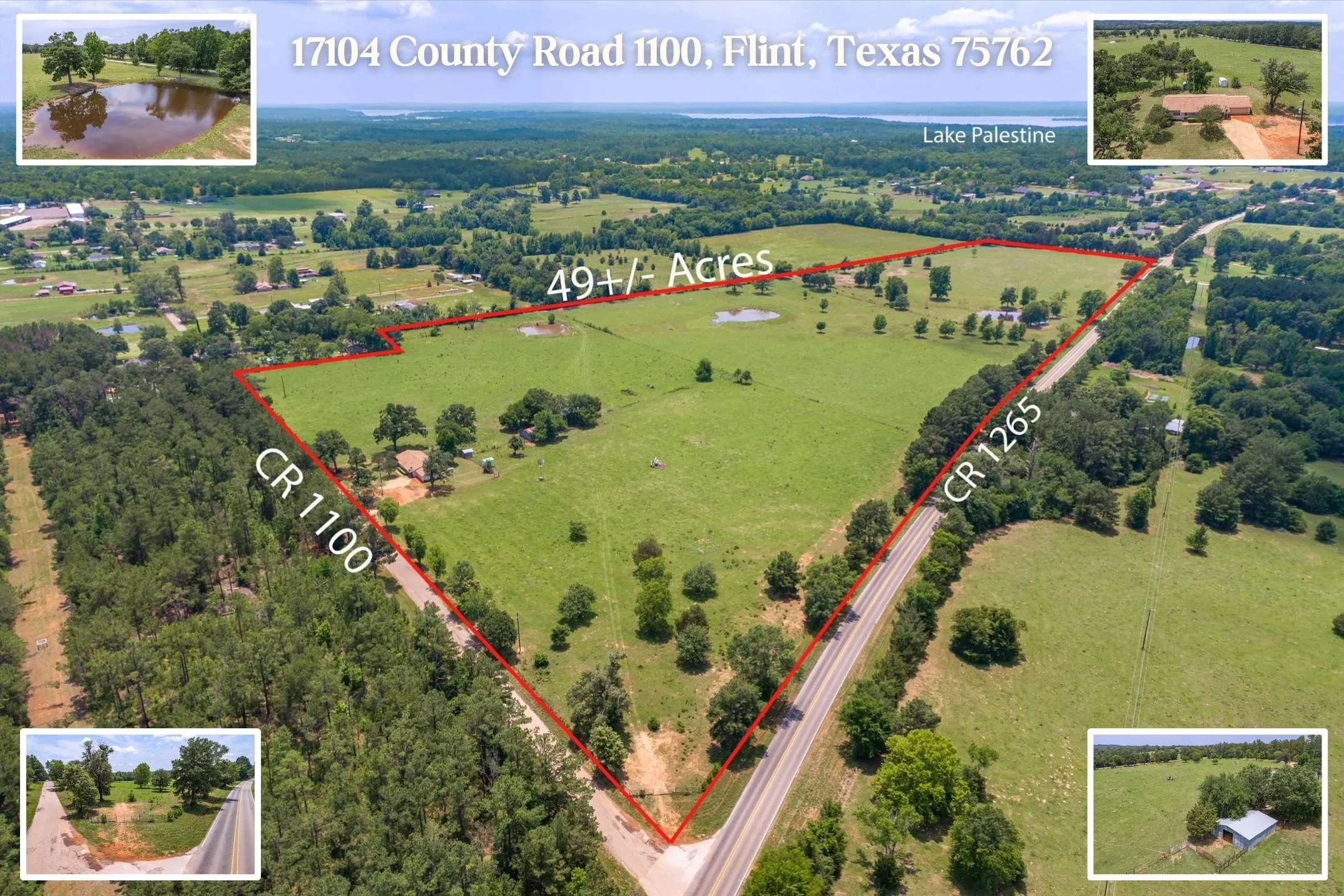 Improved Land For Sale in Smith County , 17104 County Road 1100, Flint, Texas 75762, 0, 0, Garage spaces, 0 Sqft, built in 1985, mls#21051974, Real Estate Agent in Flint, Homes For Sale in Smith county, Homes For Sale in Flint, Realtor in Flint Texas, Real Estate Brokerage Independent Realty Texas, Luminita Cordes Realtor