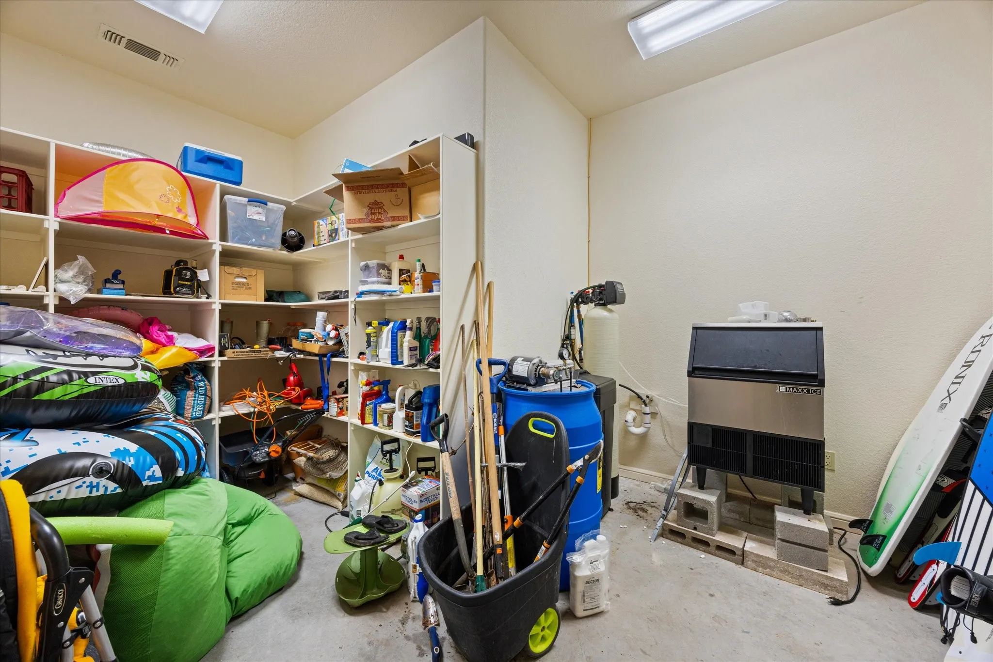 Climate controlled storage in Garage