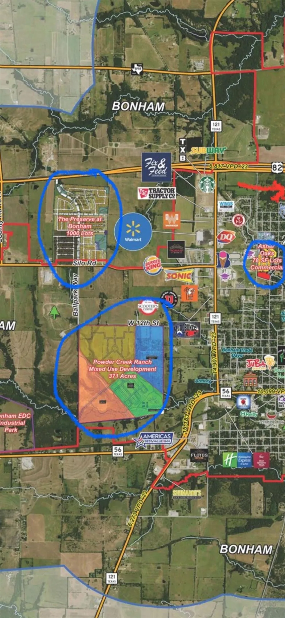 Current Development in Bonham near property
