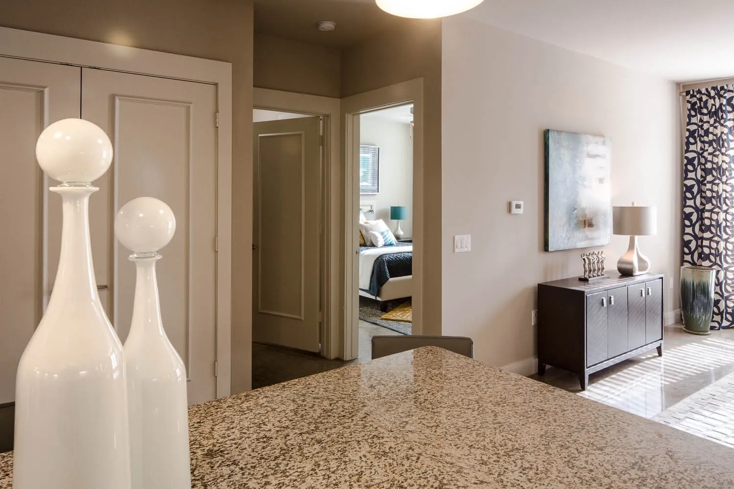 Corridor with baseboards