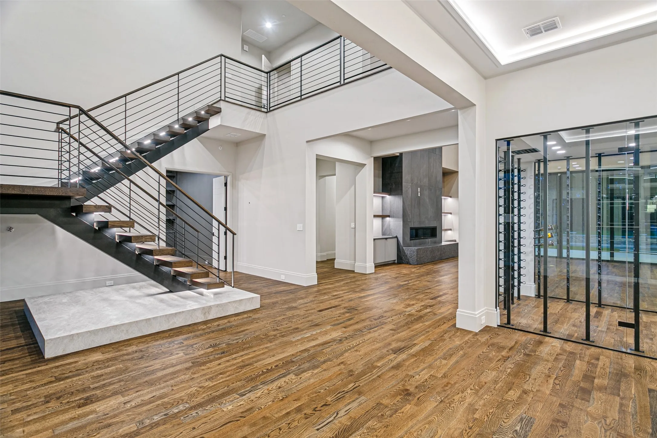 Foyer and wine room