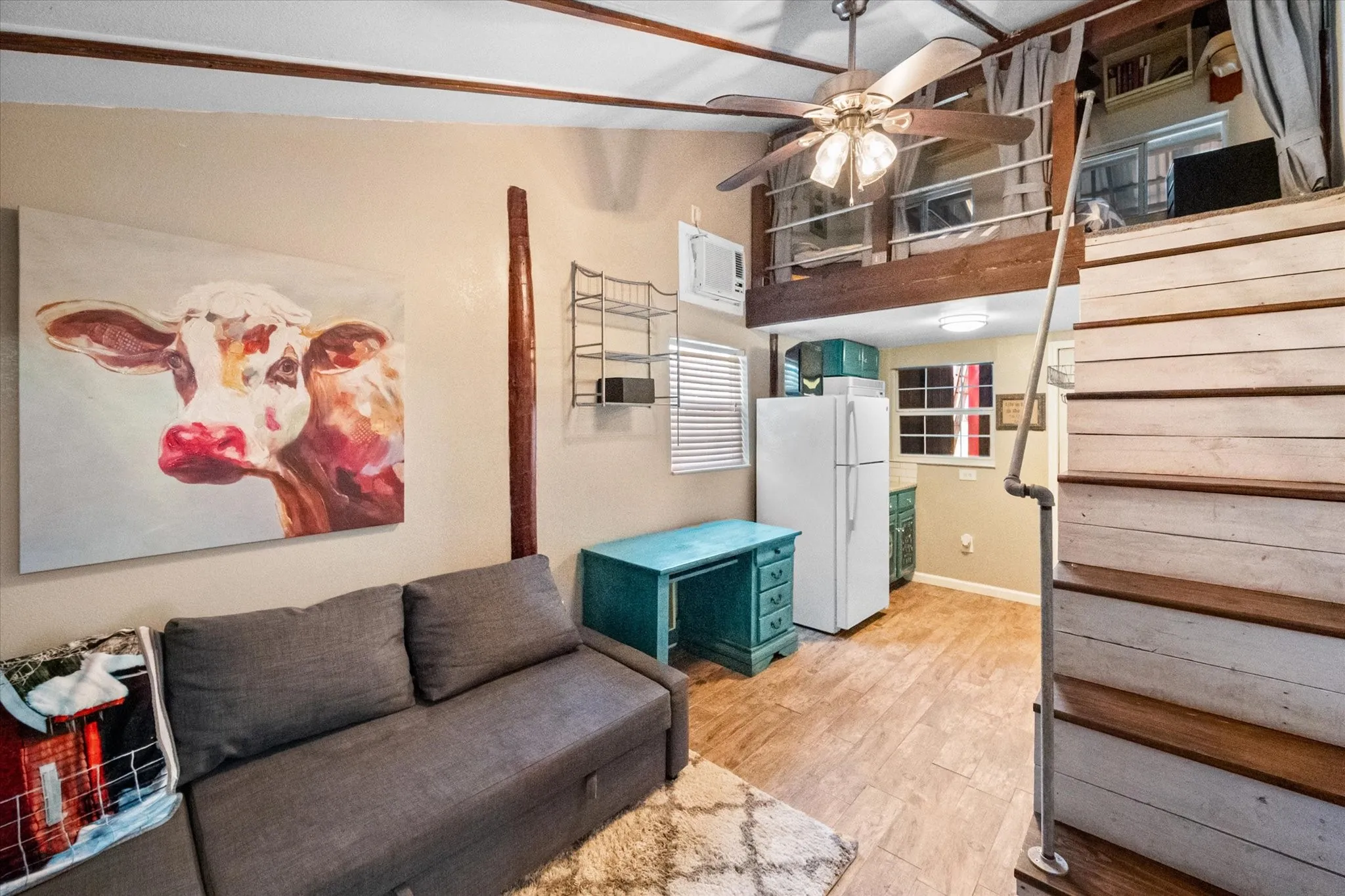 Apartment living quarters in the barn.