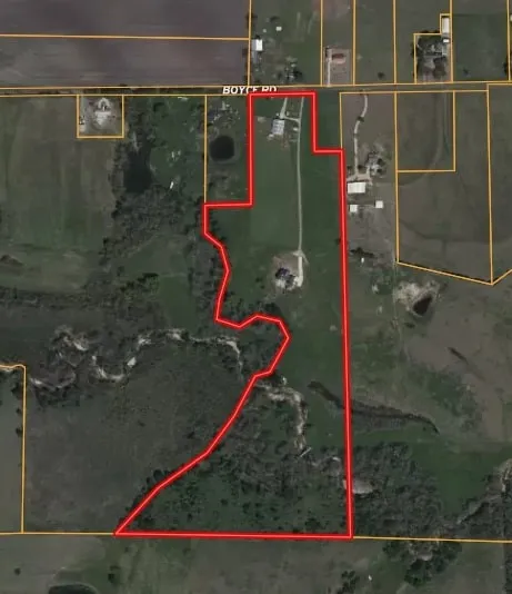 Satellite view of the whole property