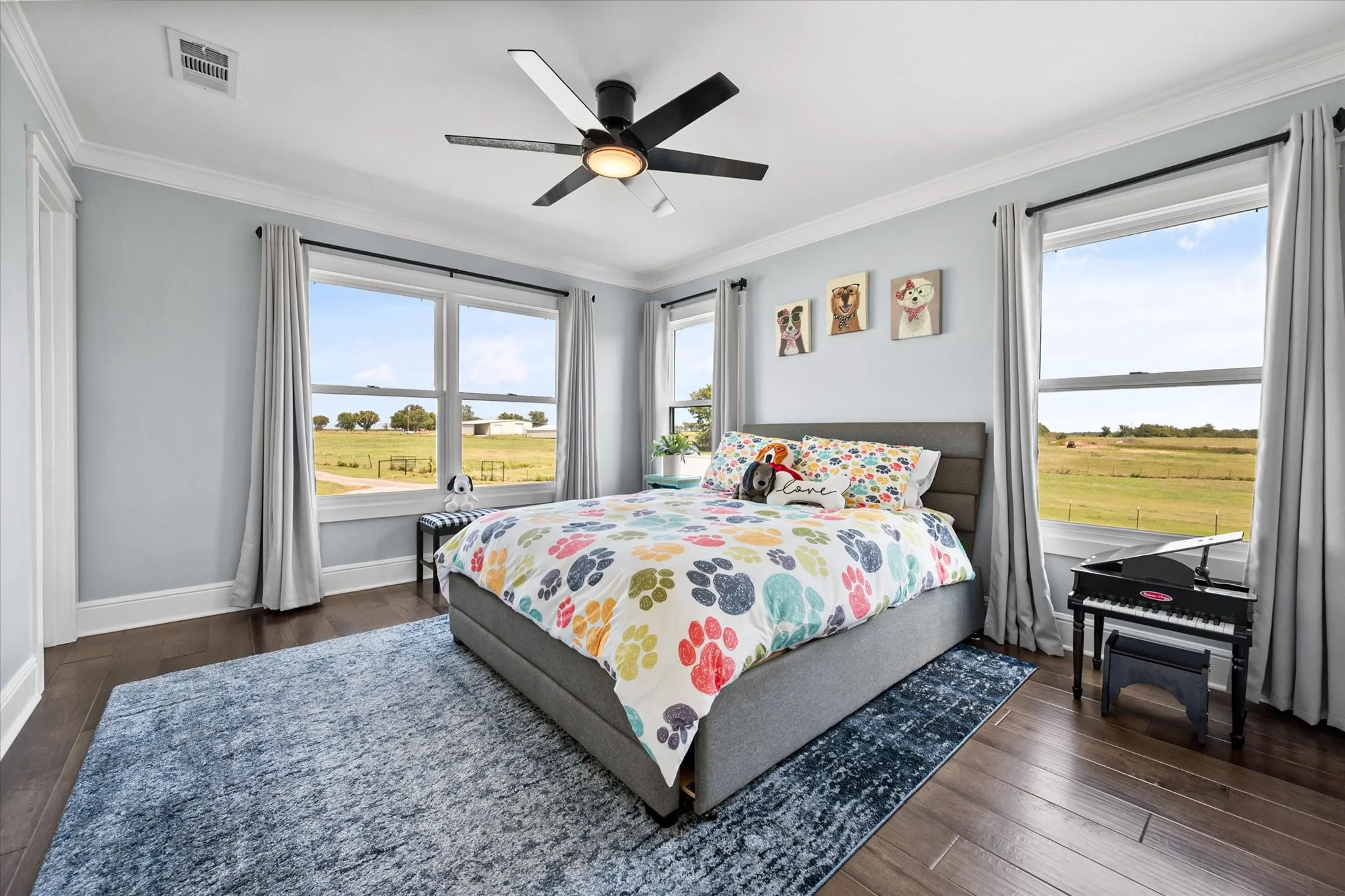 Spacious secondary bedrooms