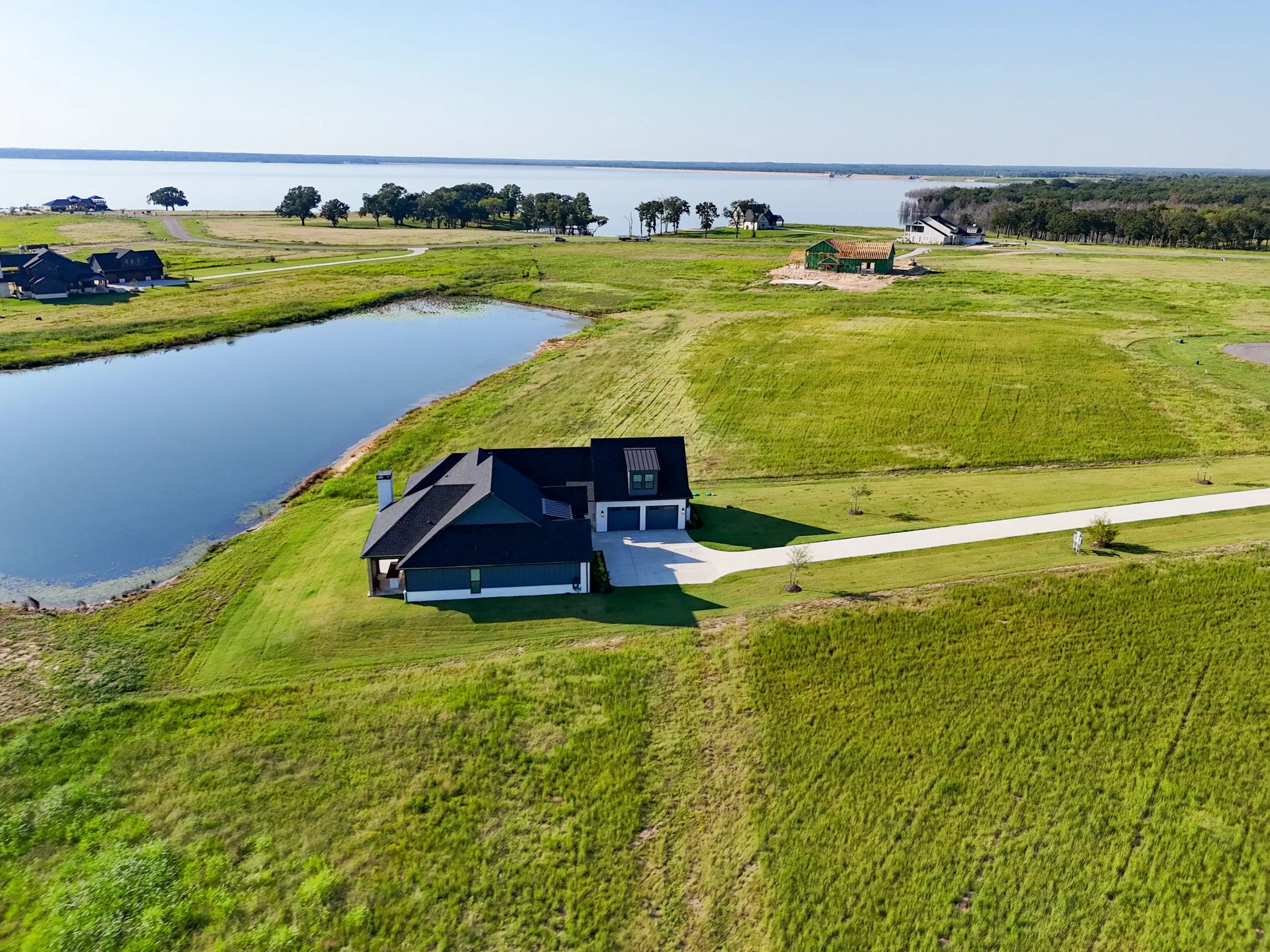View of rural area with a large body of water