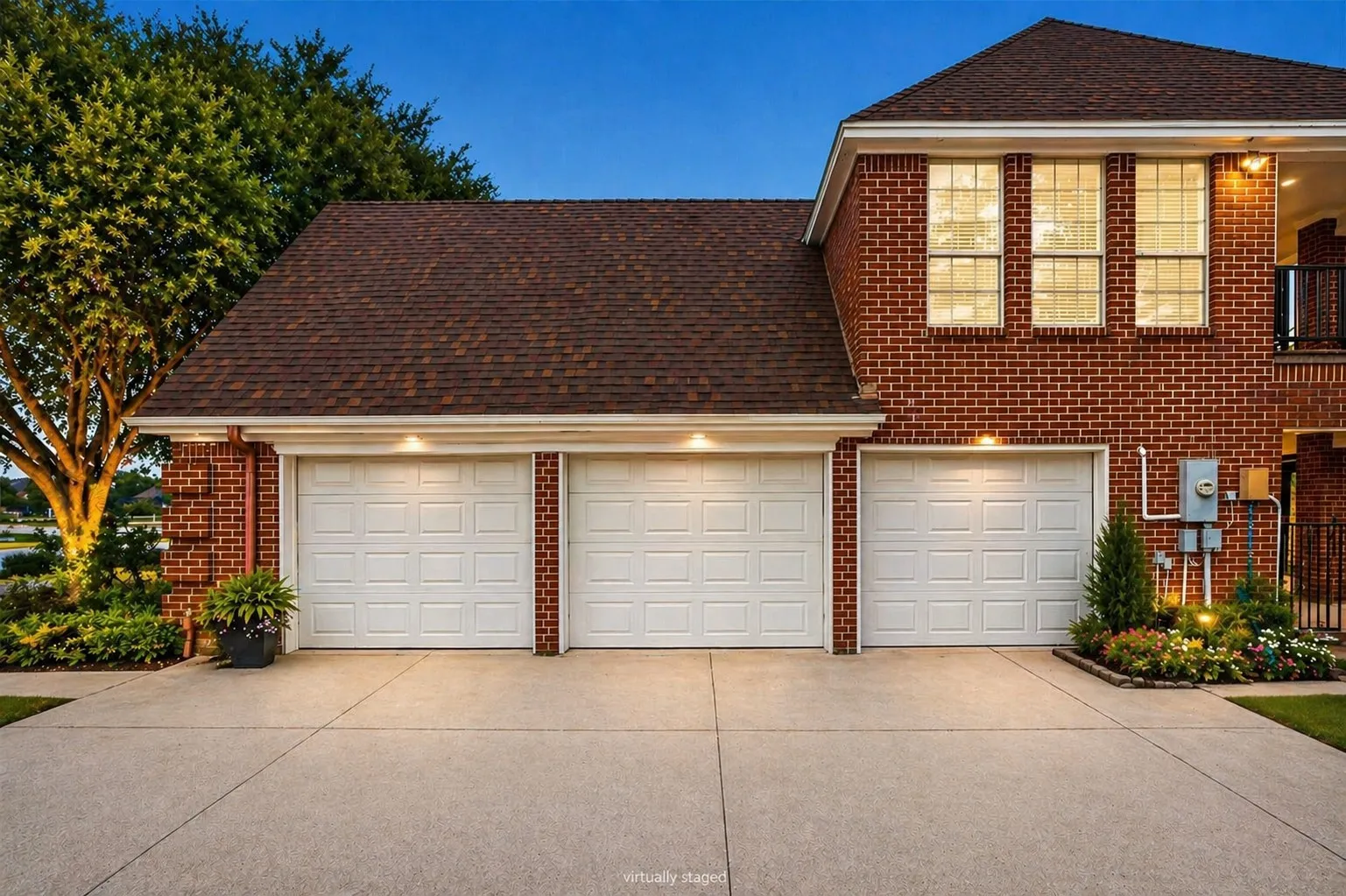 3 car garage, oversized! New doors and automatic openers installed