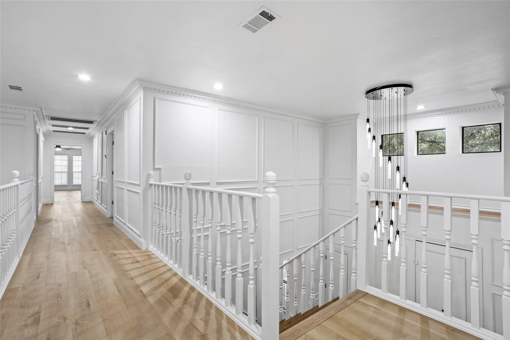 Upstairs living: 3 bedrooms, 2 full baths, bonus living or game room - also perfect for homeschoolers