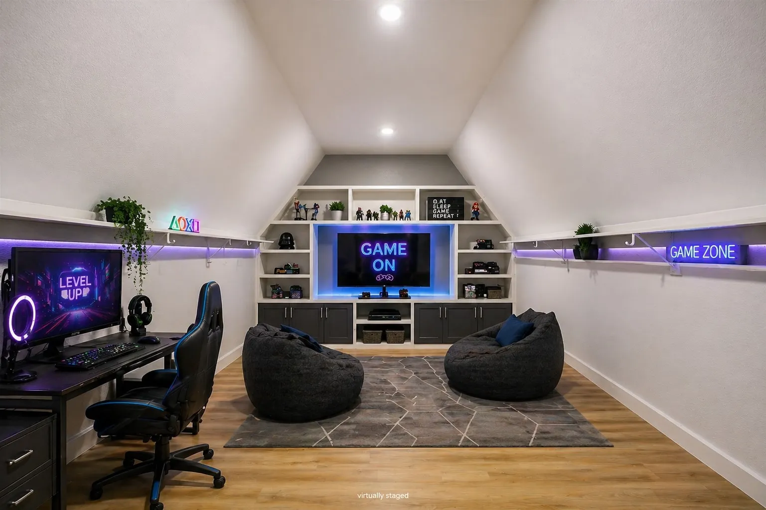 Perfect room for gaming, storing Christmas decorations, etc. 2nd floor