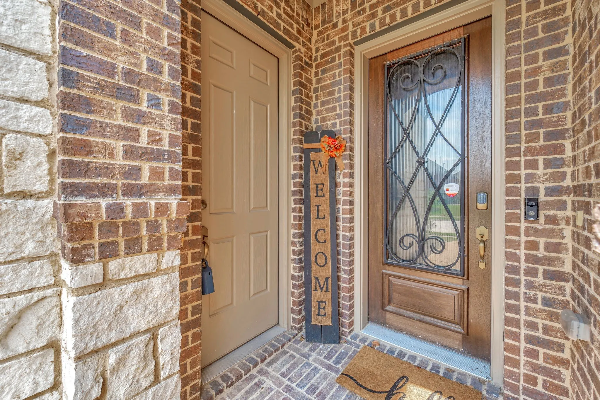 Front entry to main house and to private apartment, great for multi generational living!