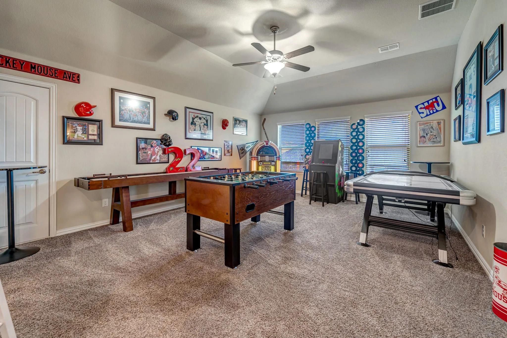 Large game room, great space for the kids and entertaining!