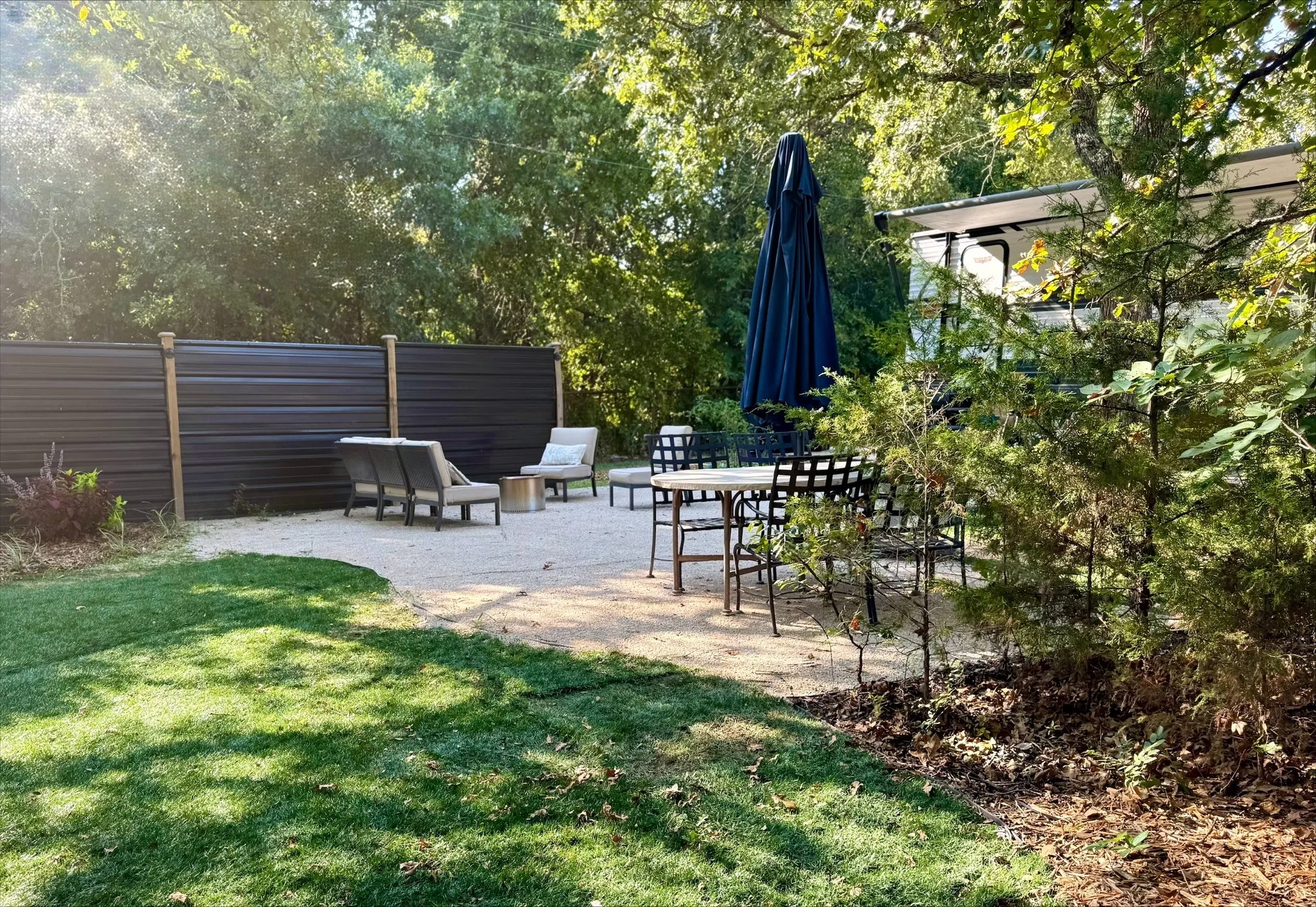 View of yard with a patio