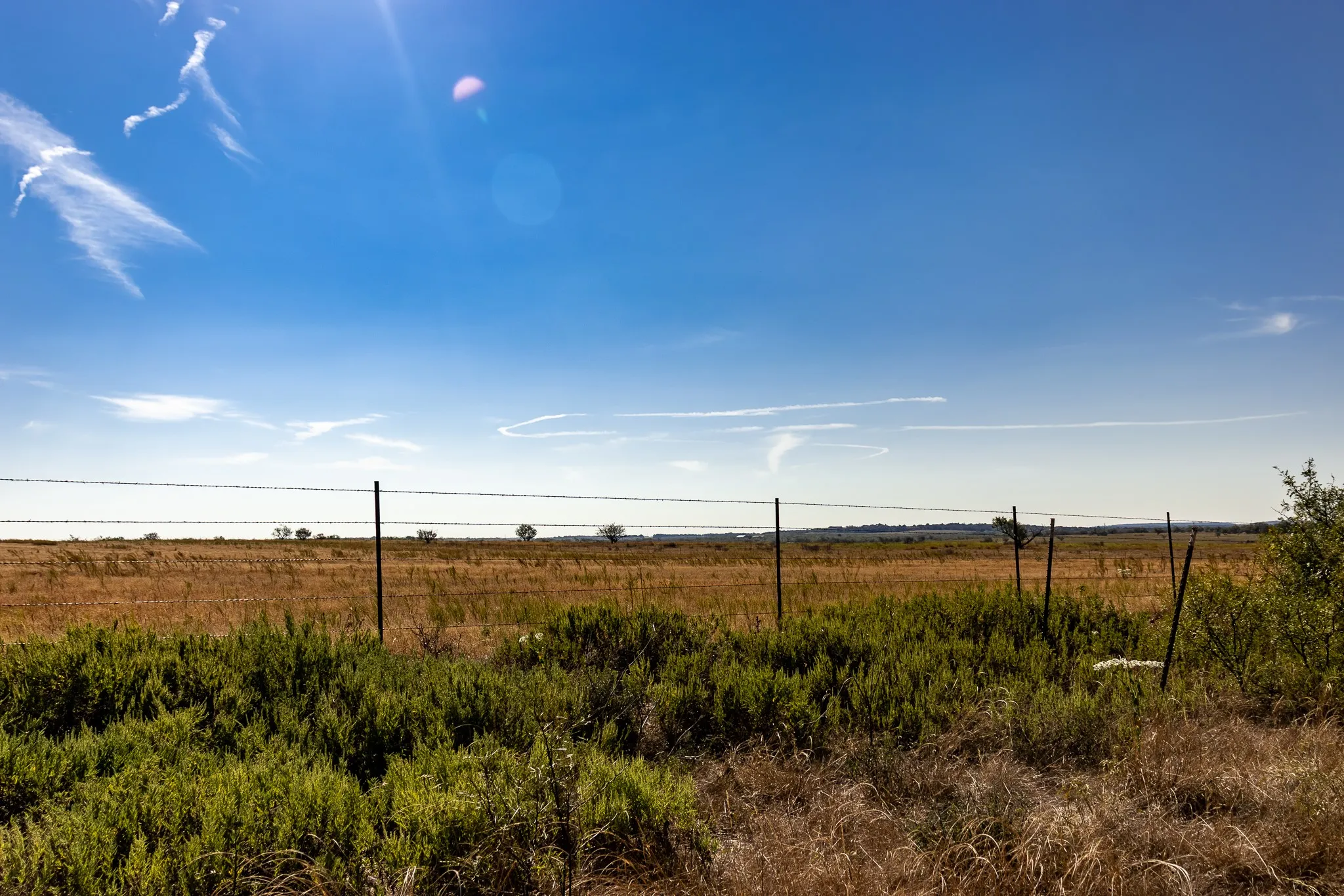 View of yard with a view of countryside