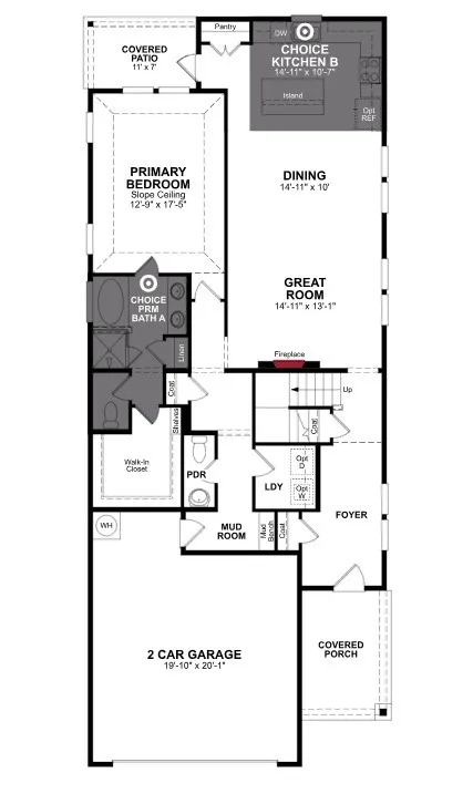 Beazer Homes Saratoga Cactus Floorplan.
