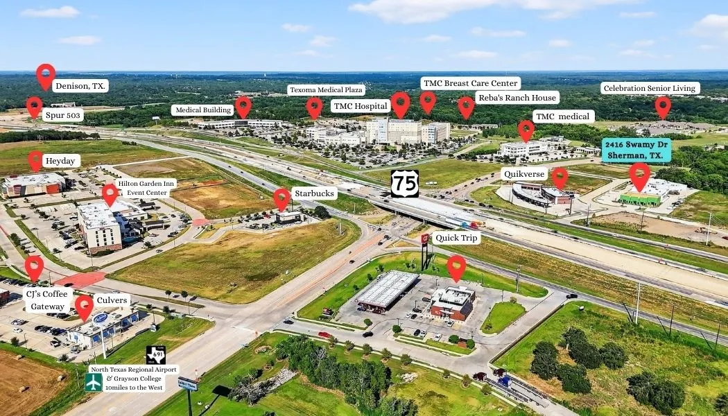 Office For Rent in Grayson County , 2416 Swamy Drive, Sherman, Texas 75090, 0, 0, Garage spaces, 7,350 Sqft, built in 2025, New Construction - Incomplete, mls#21041103, Real Estate Agent in Sherman, Homes For Rent in Grayson county, Homes For Rent in Sherman, Realtor in Sherman Texas, Real Estate Brokerage Independent Realty Texas, Luminita Cordes Realtor