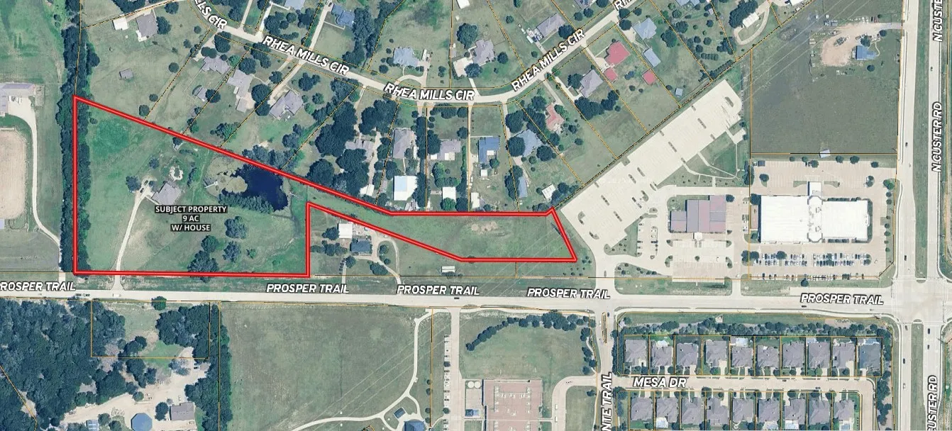 Map / location with property boundaries highlighted