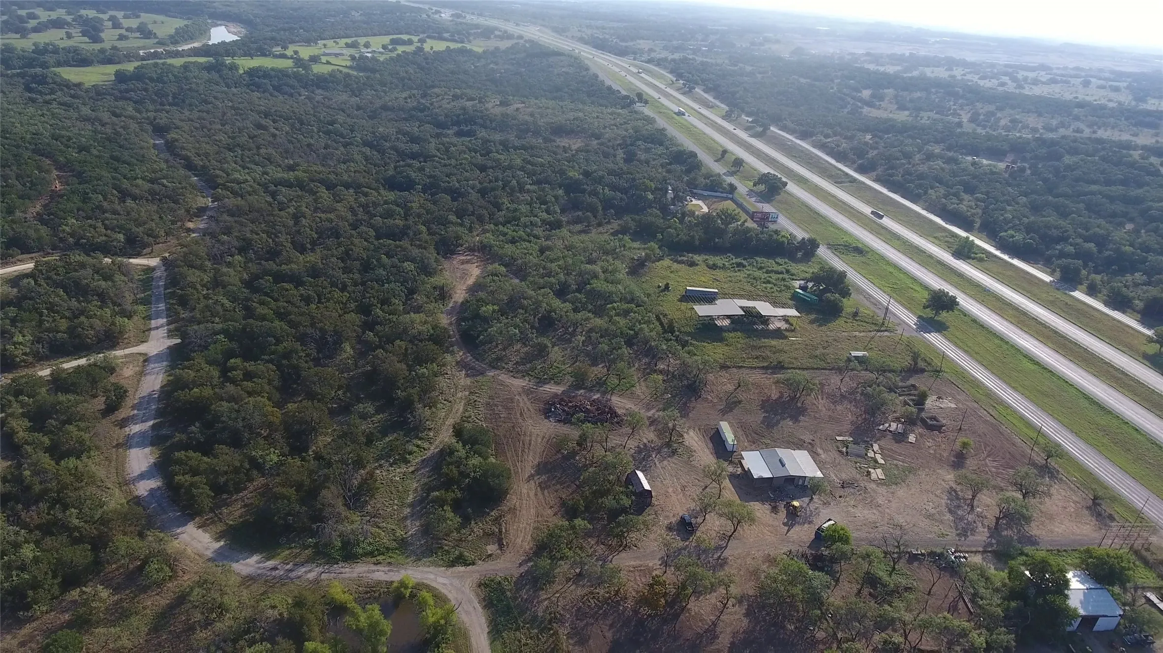 Aerial overview of property's location
