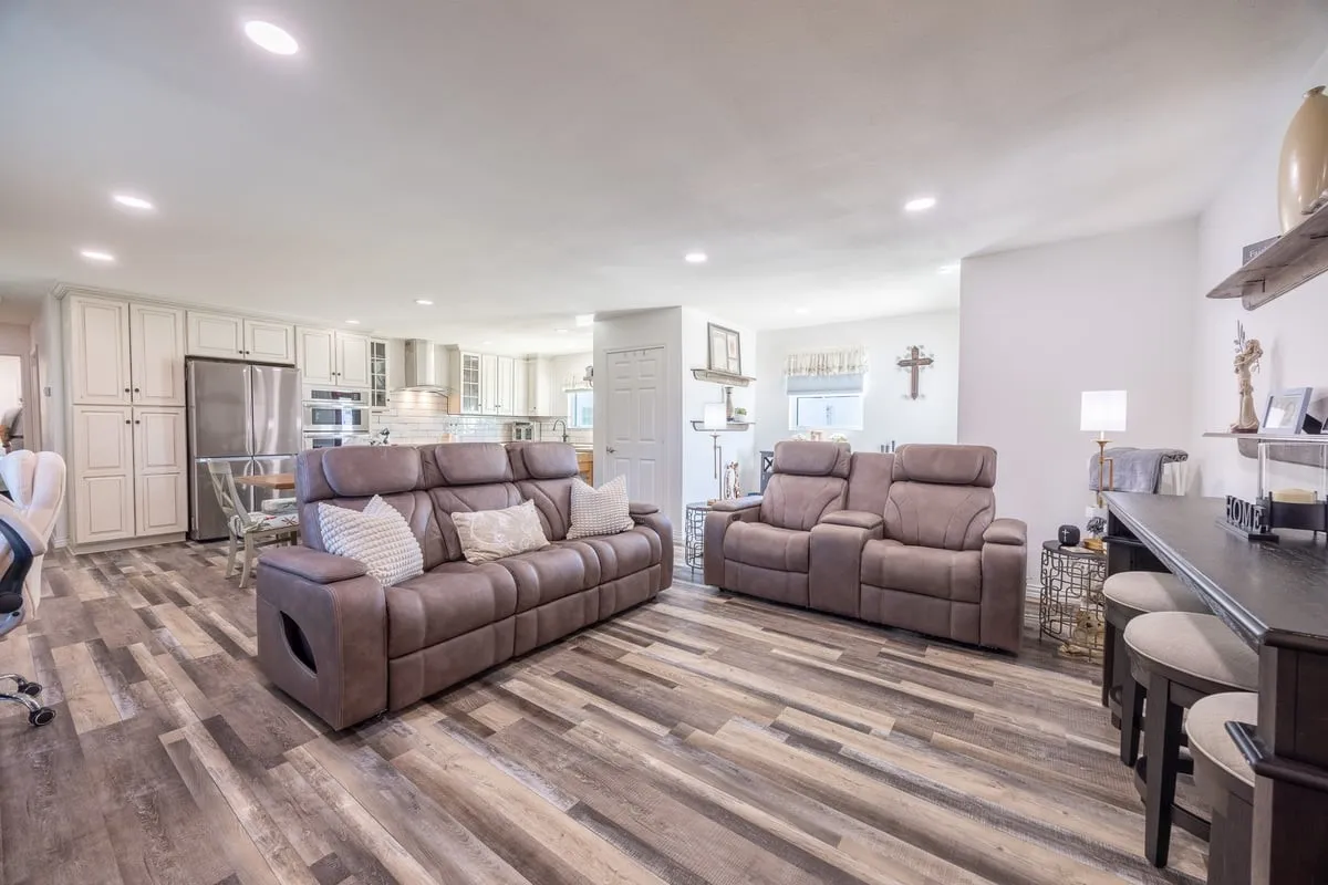 Guest house living area.