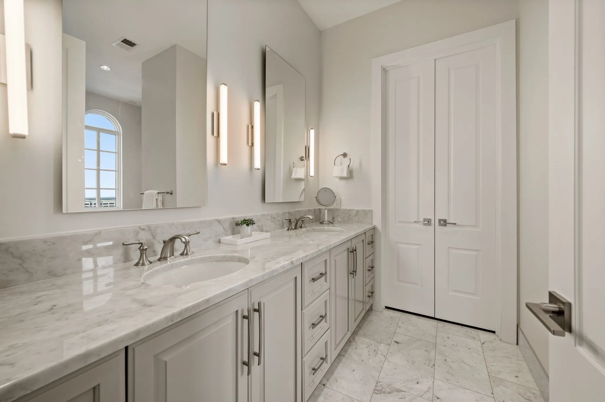 Bathroom with double vanity