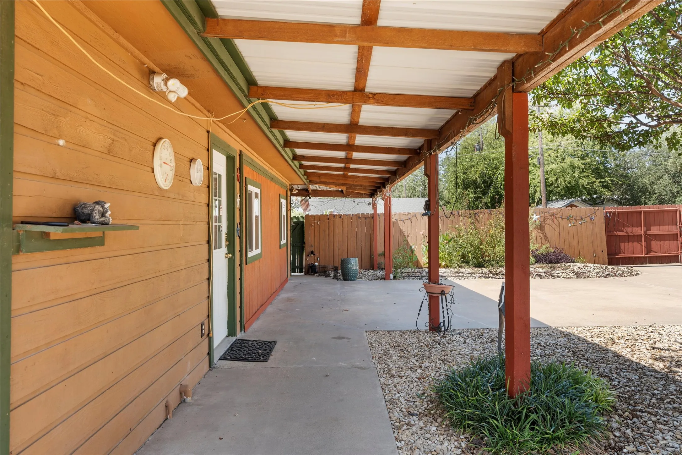 View of patio