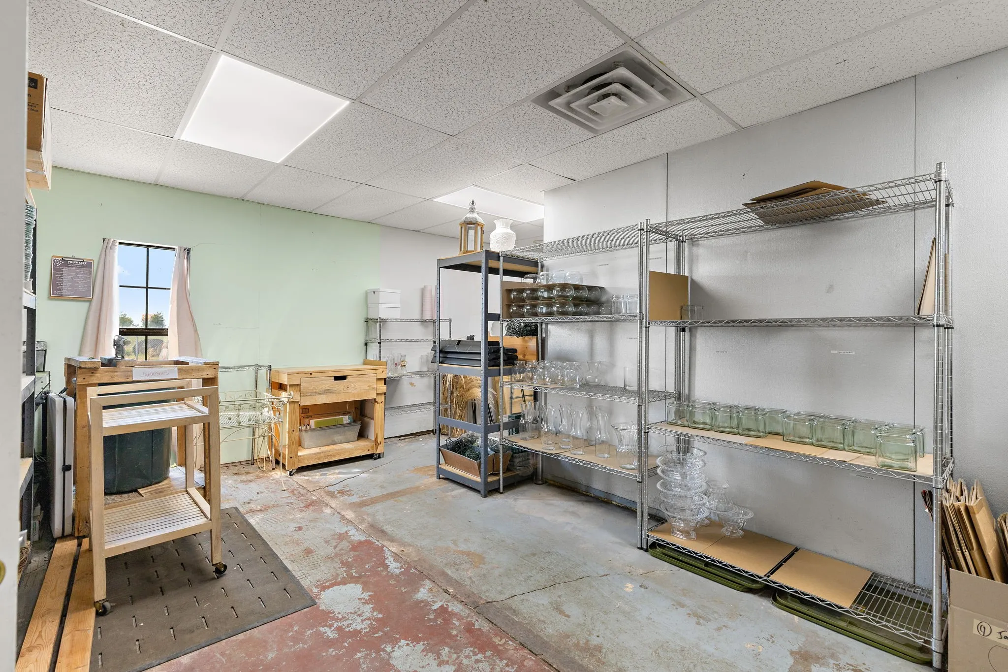 View of storage room