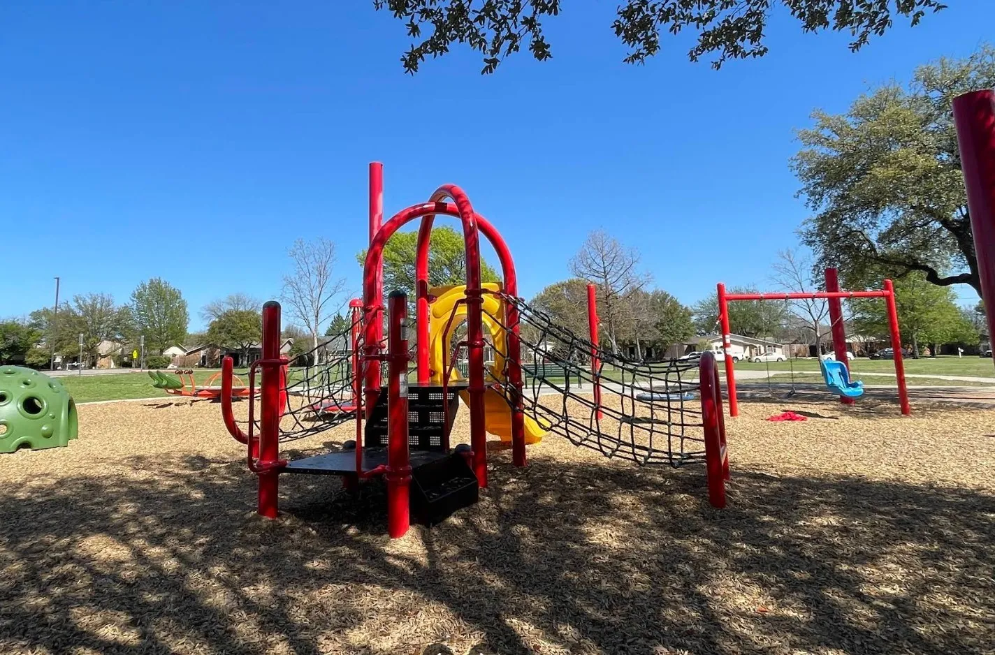 View of community jungle gym