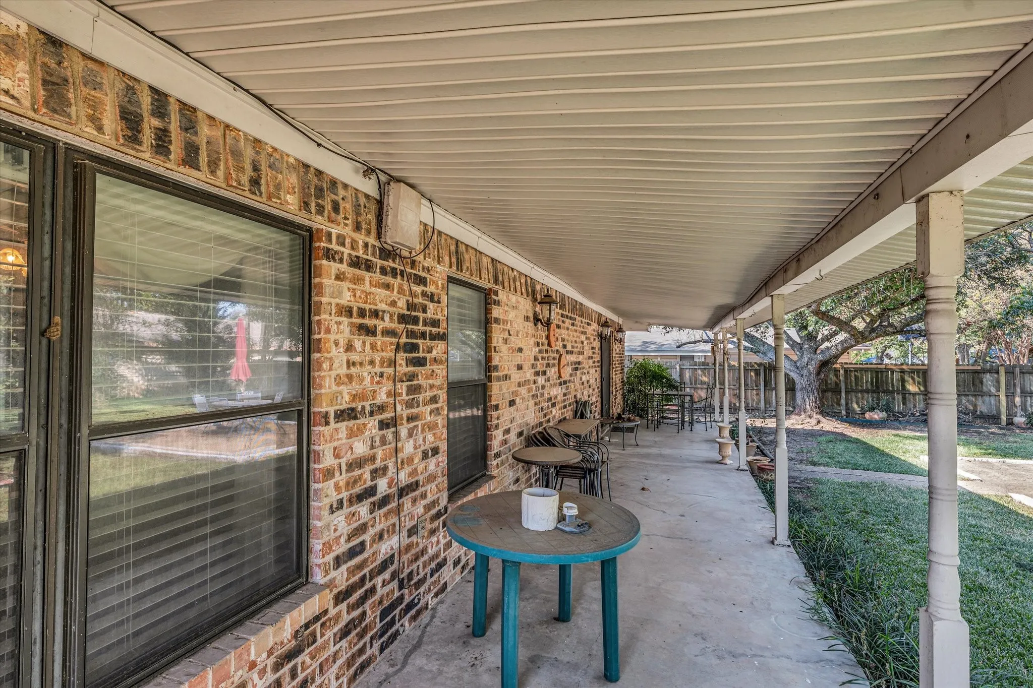 View of patio