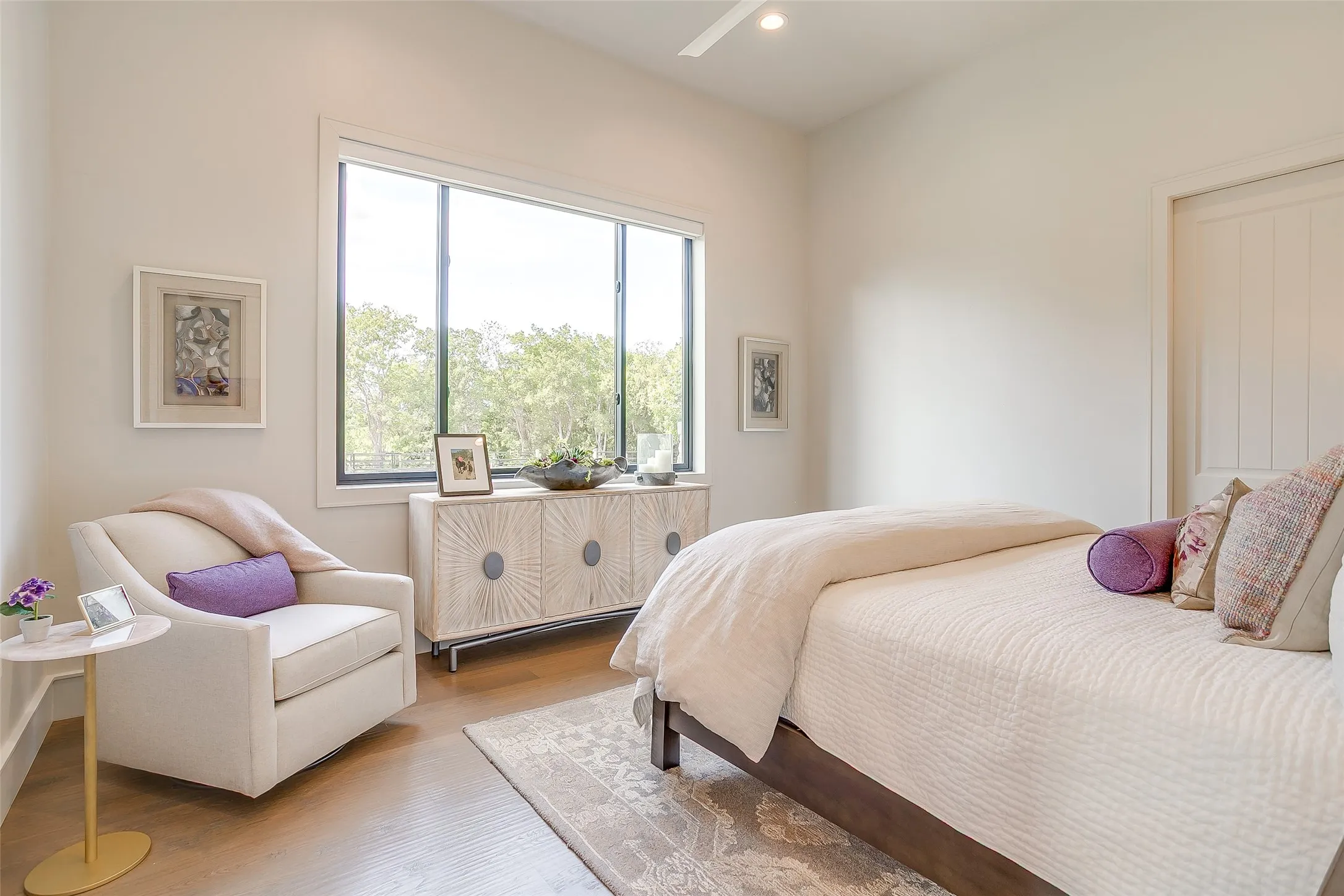 Beautifully appointed 1-bedroom, 1-bath apartment.