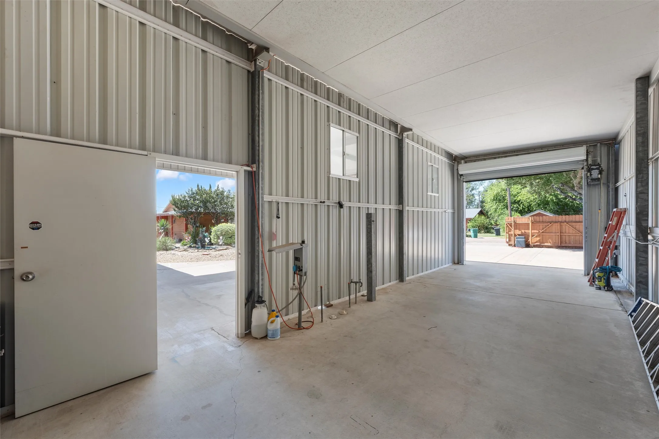 Covered RV parking and Garage